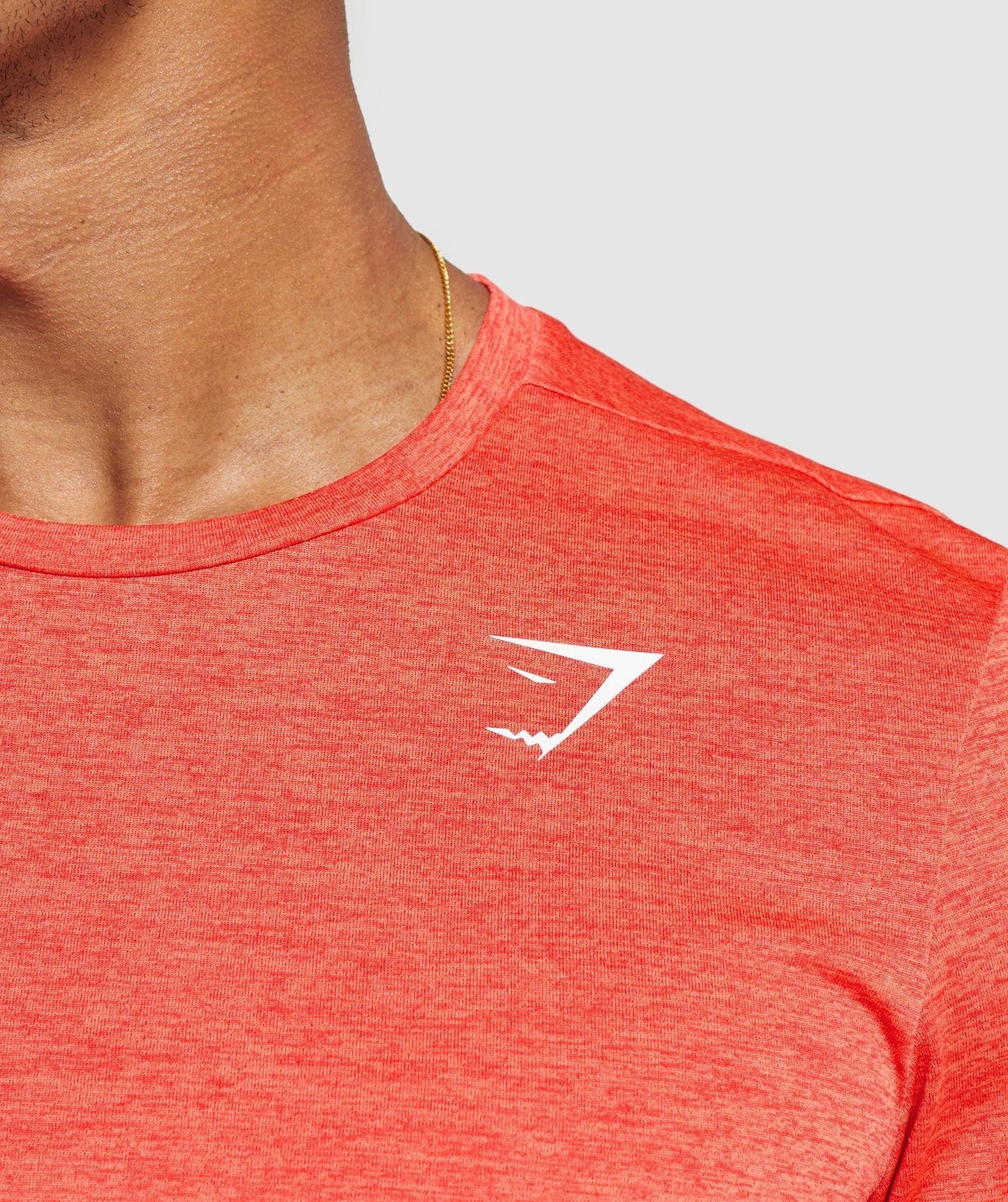 Gymshark Arrival Marl T-Shirt - Pow Red/Wannabe Orange Marl