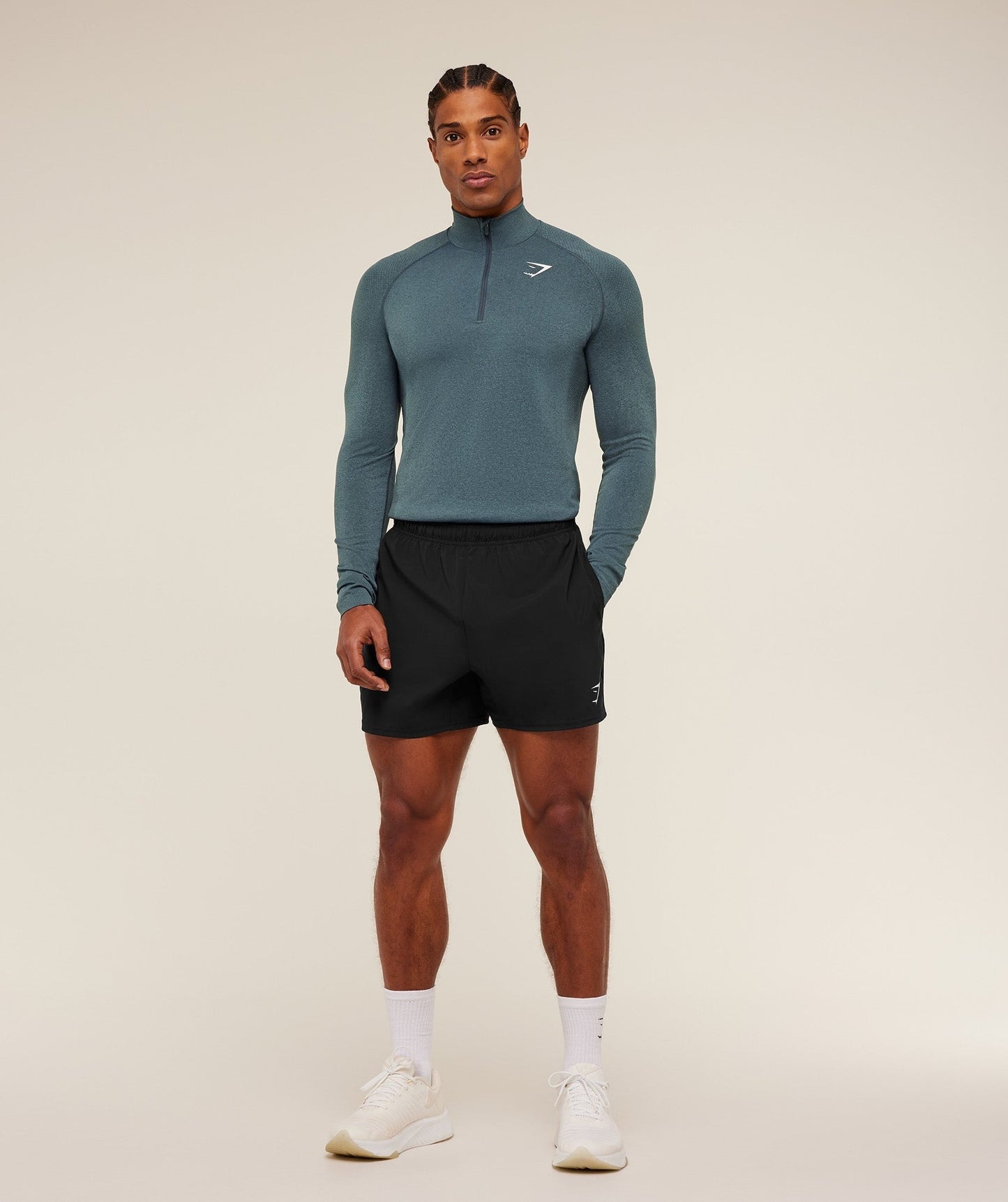 Gymshark Vital 1/4 Zip - Iron Blue / Stealth Blue