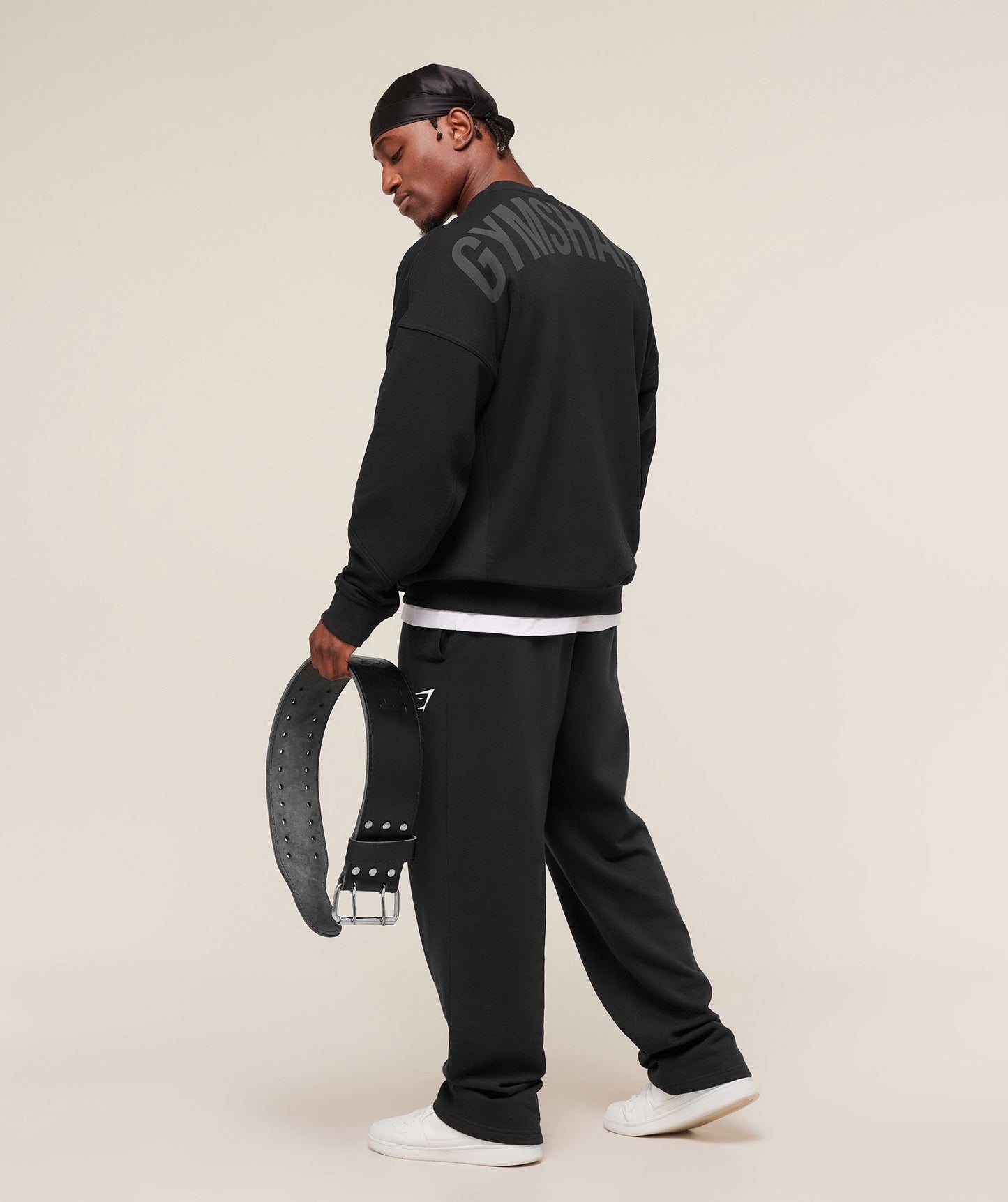 Gymshark Power Crew - Black/Asphalt Grey