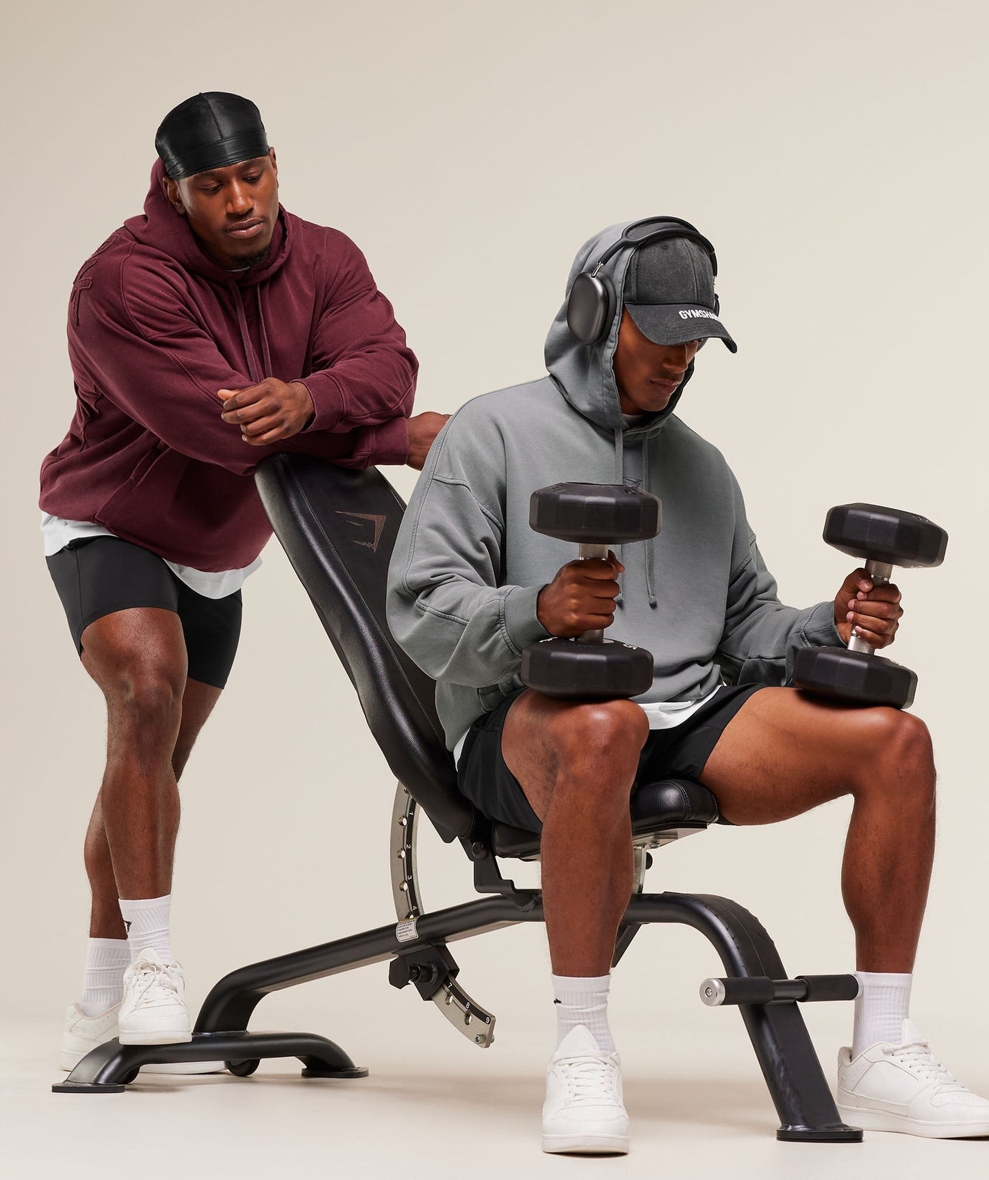 Gymshark Power Washed Hoodie - GS Rich Maroon