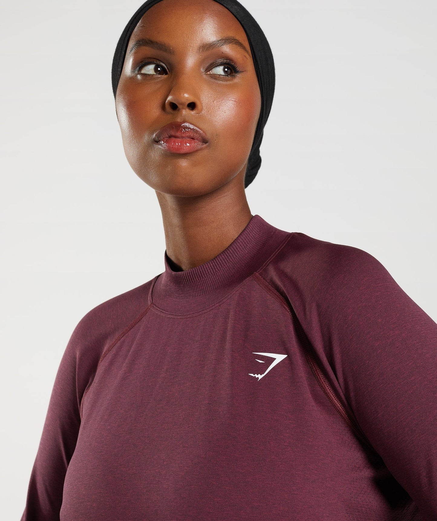Gymshark Vital Long Line Top - Baked Maroon Marl