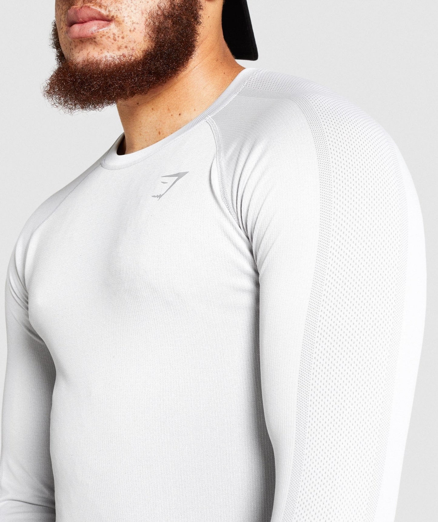 Gymshark Aspect Lightweight Seamless Long Sleeve T-shirt - Light Grey