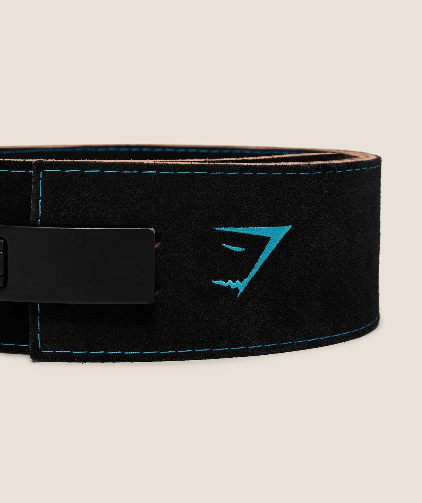 Gymshark Lever Lifting Belt - Black/Brand Blue