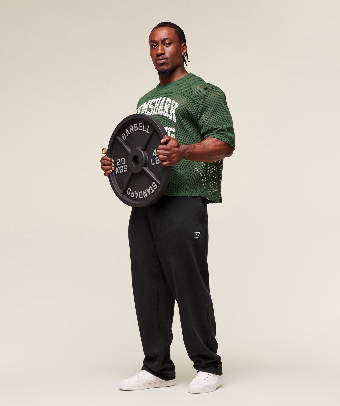 Gymshark Mesh Oversized T-Shirt - Classic Green