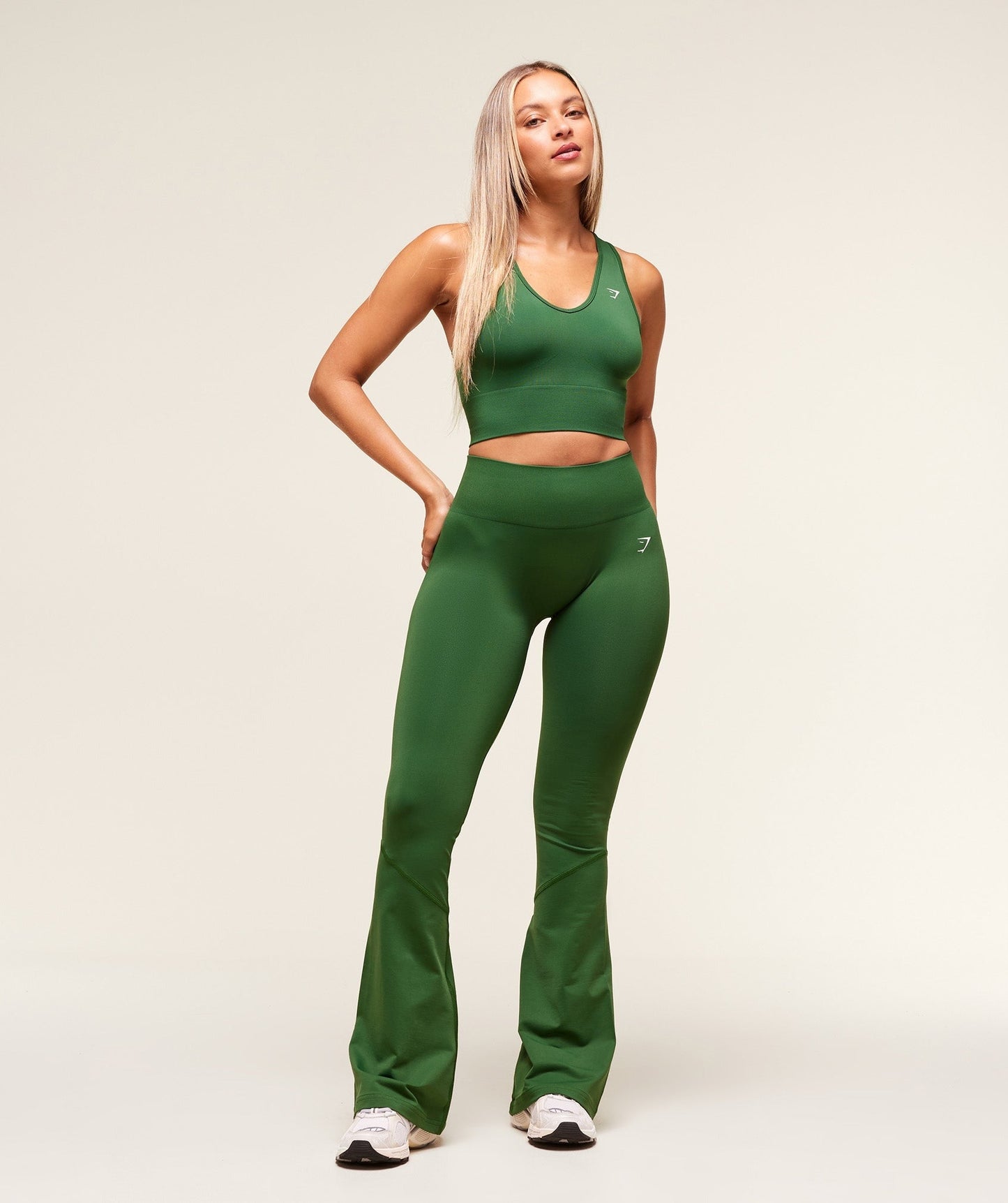 Gymshark Everyday Seamless Crop Tank - Athletic Green