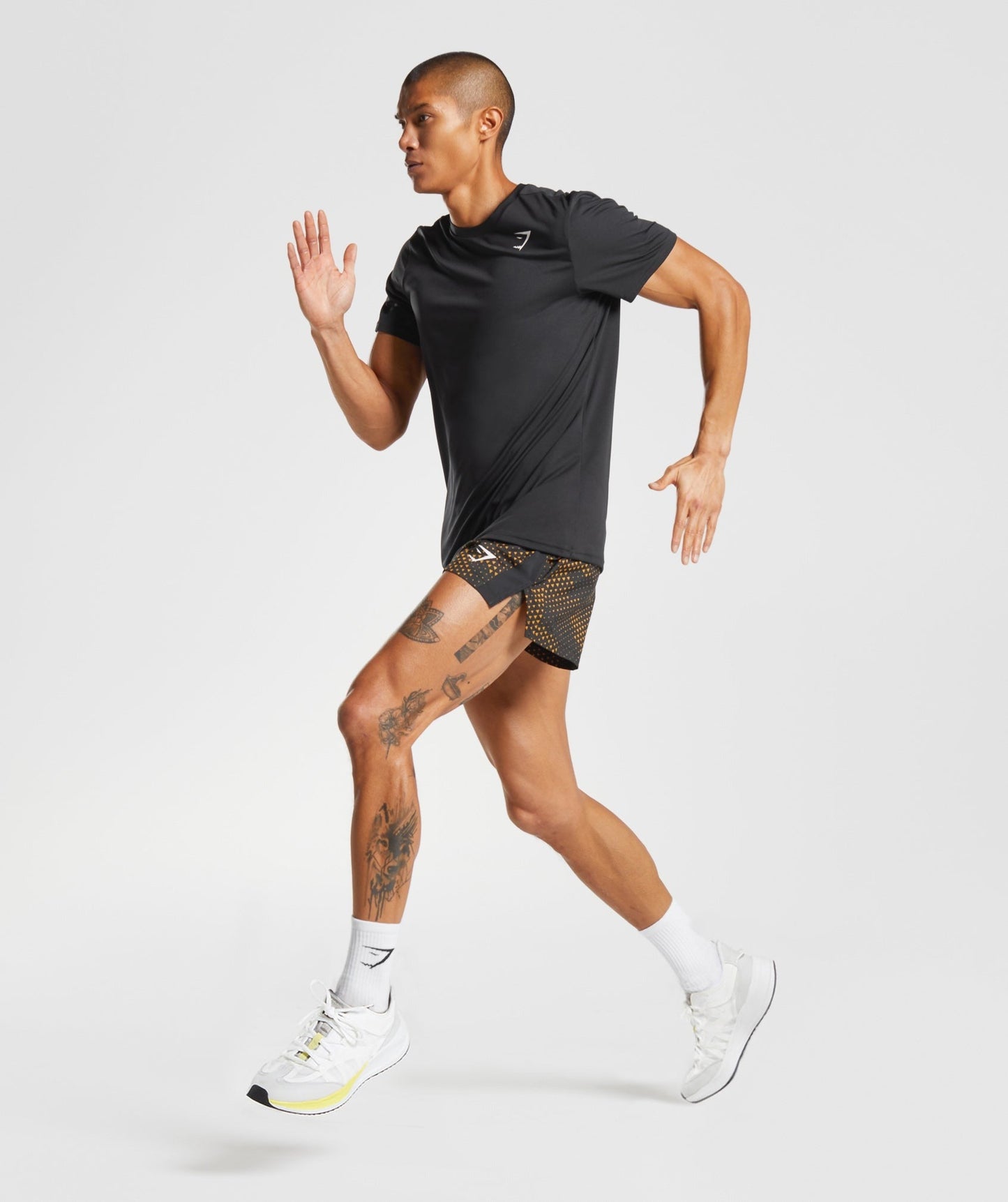 Gymshark Sport Run 3" Short - Turmeric Yellow