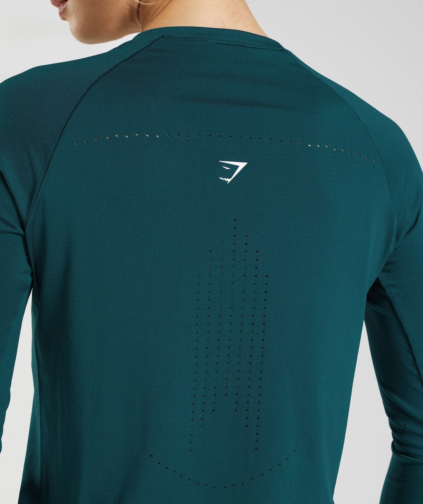 Gymshark Sweat Seamless Long Sleeve Top - Winter Teal
