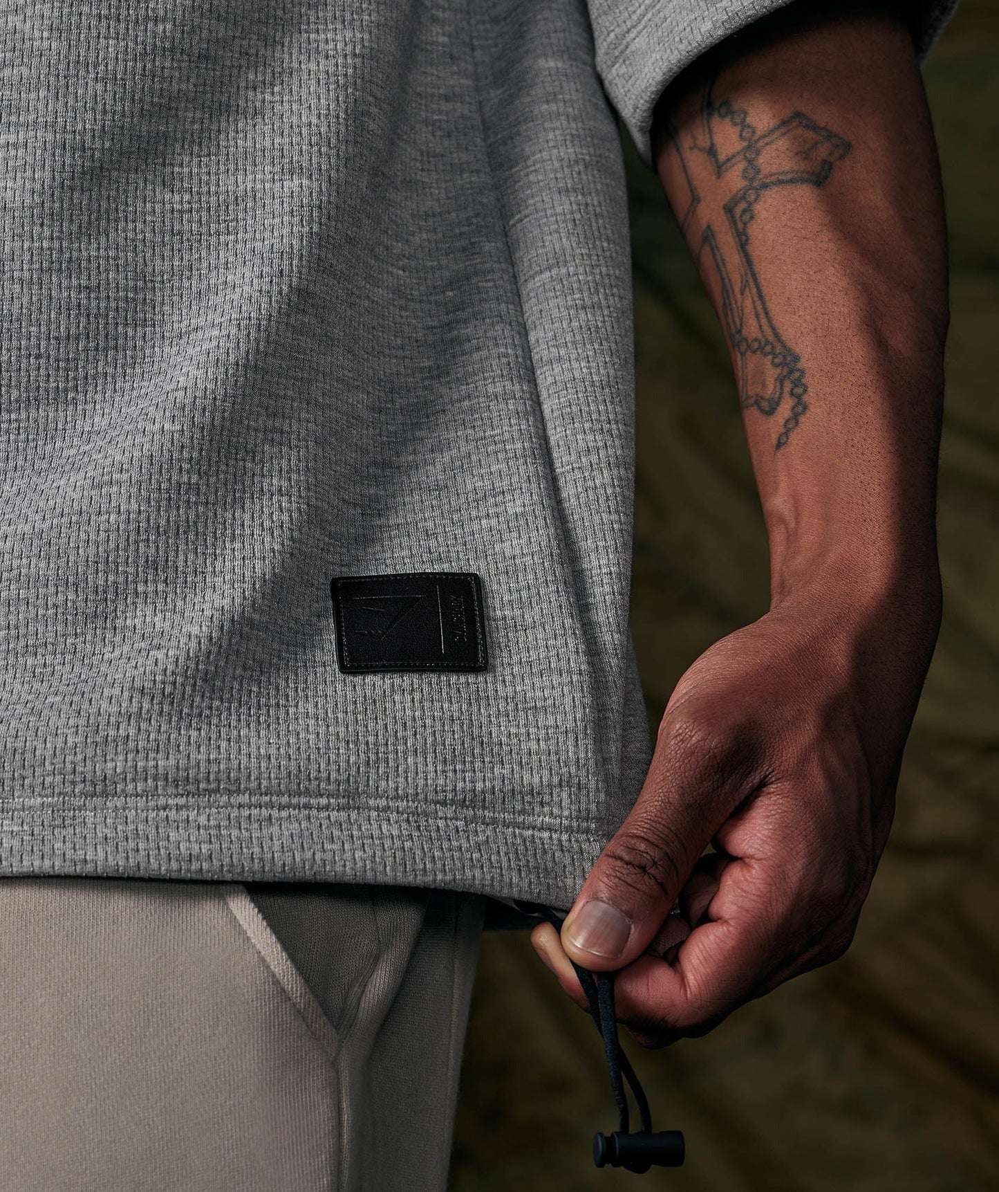 Gymshark Retake Short Sleeve Crew - Light Grey Marl