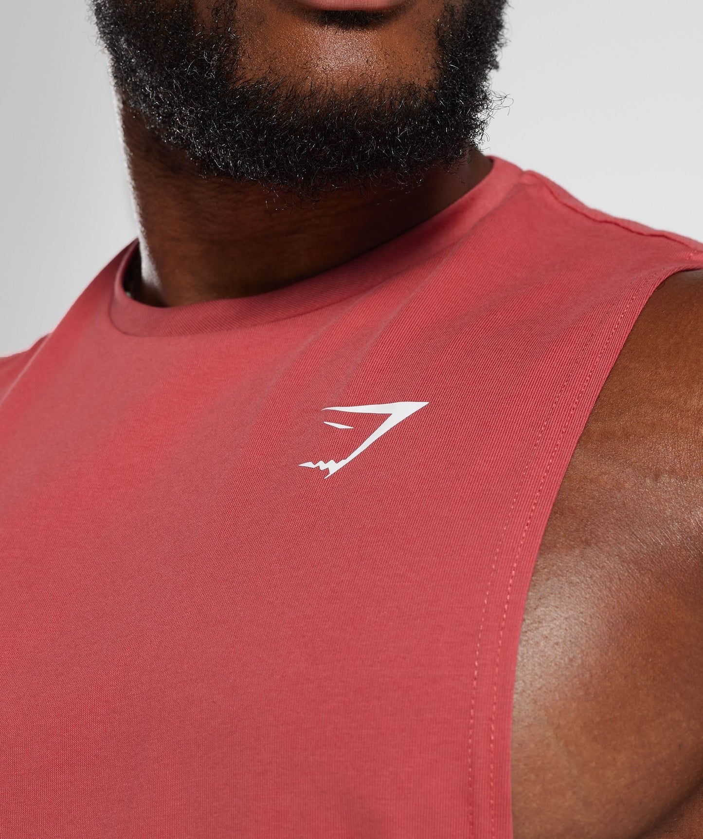 Gymshark React Drop Arm Tank - Sundried Red