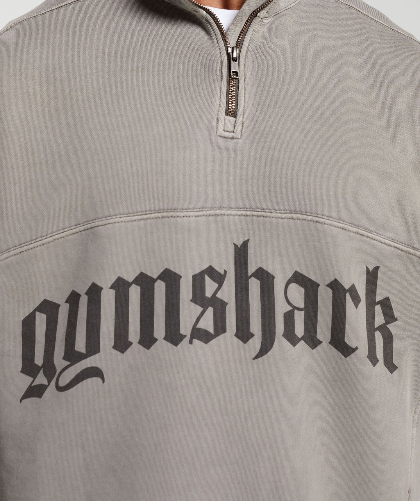 Gymshark Heavyweight 1/4 Zip - Camo Brown