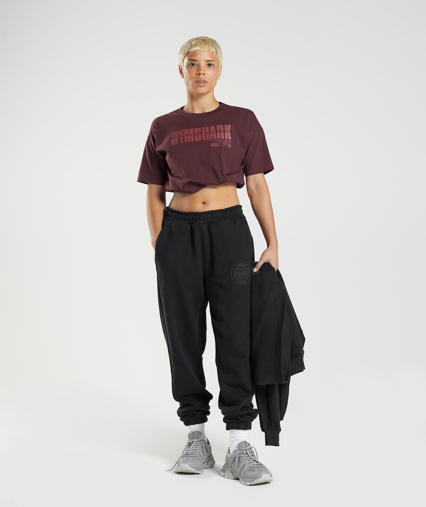 Gymshark GS10 Year Midi Top - Baked Maroon