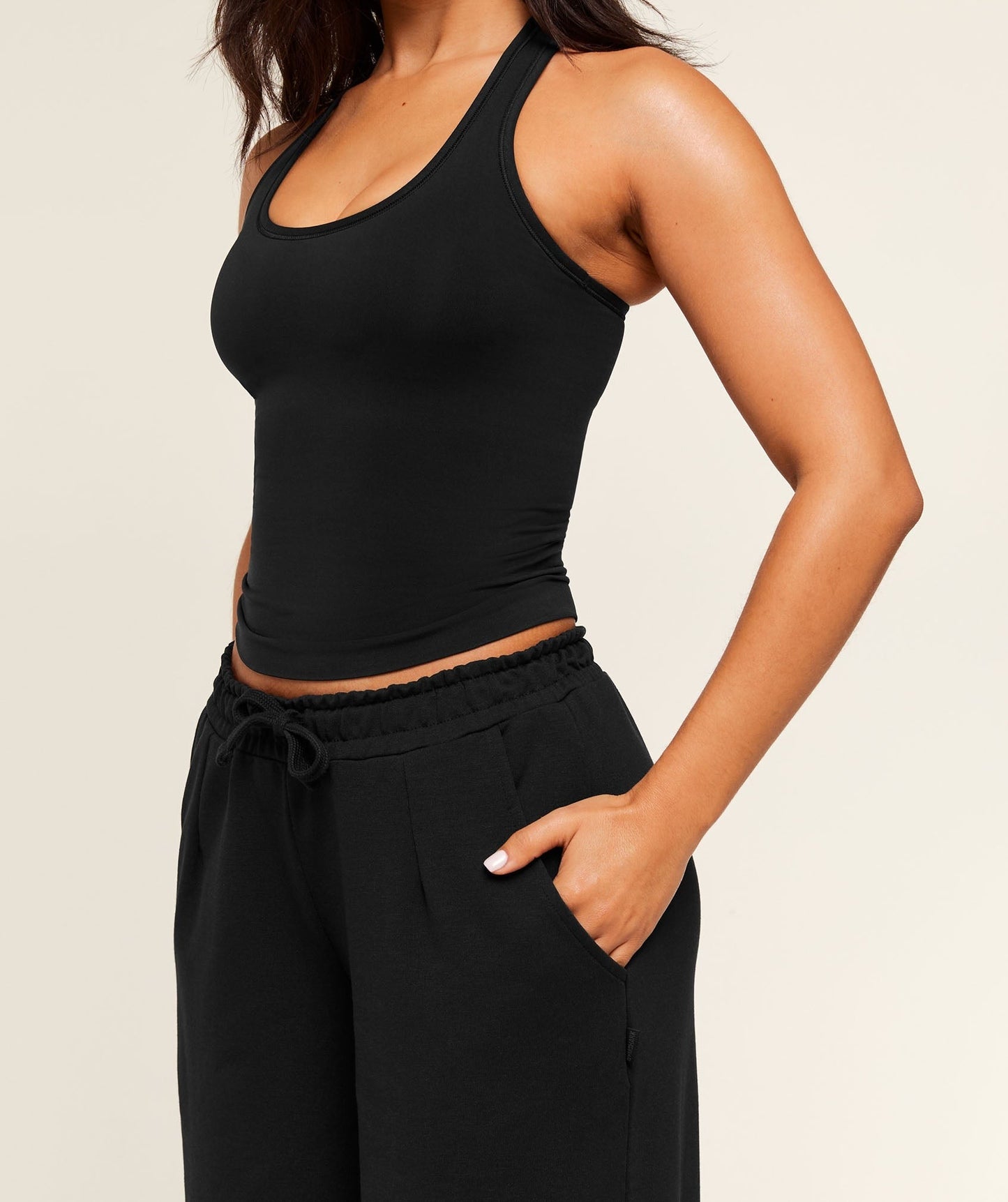 Gymshark Lightweight Wide Leg Pant Short - Black