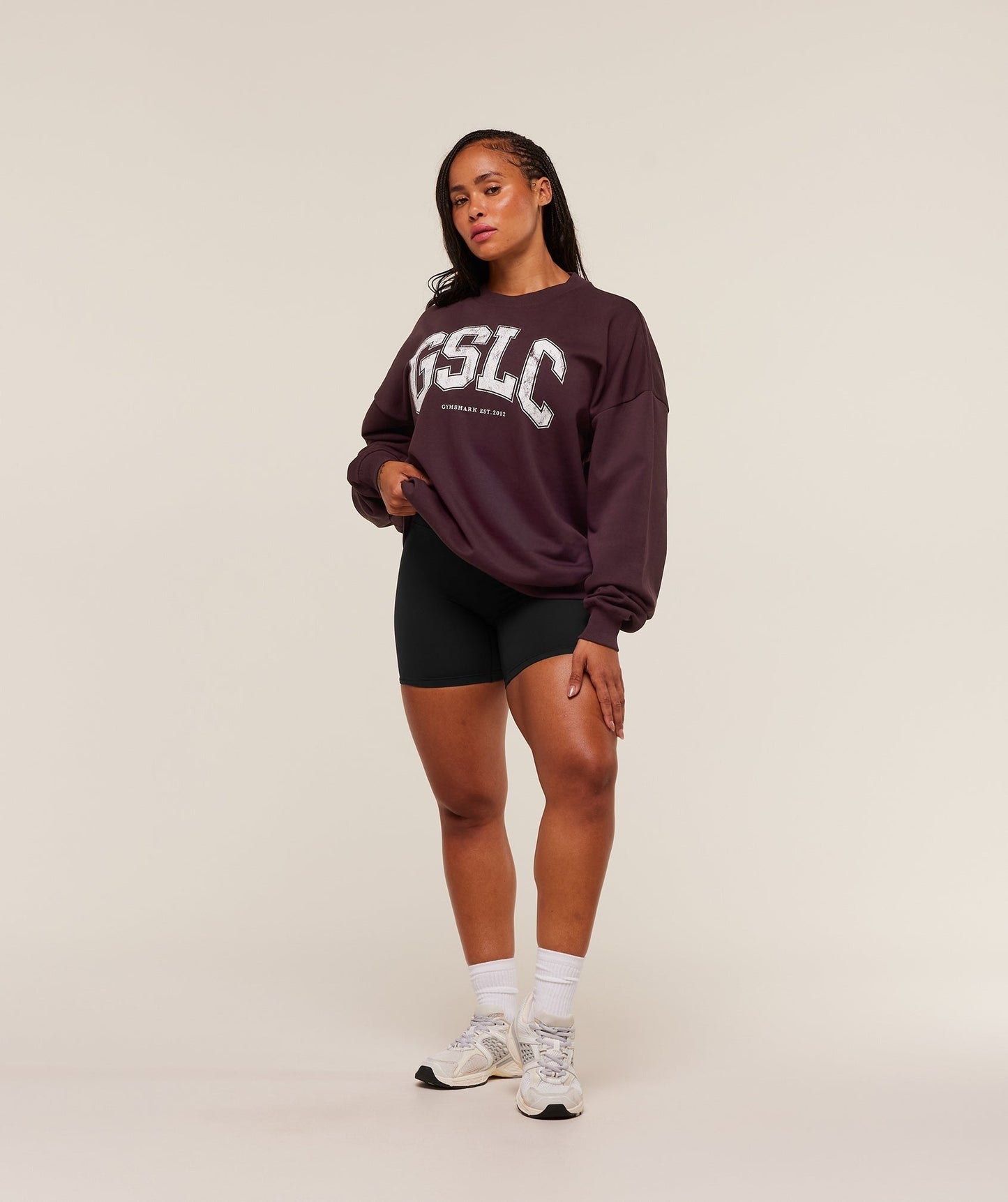 Gymshark GSLC Graphic Crew Neck - Cherry Purple