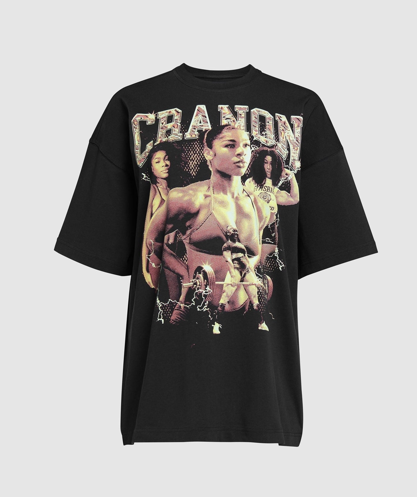Gymshark Cranon Bootleg Graphic T-Shirt - Black