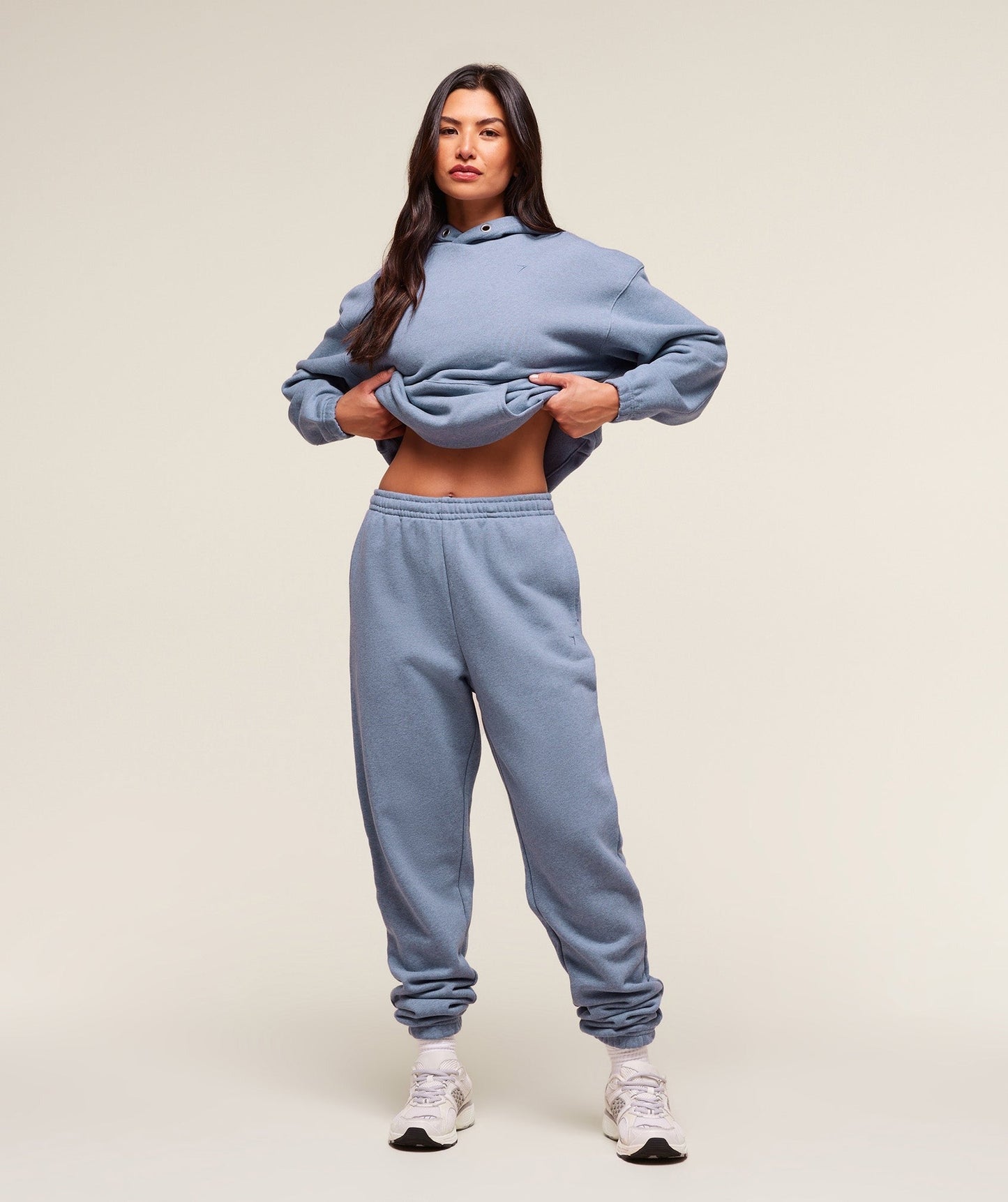 Gymshark Rest Day Sweats 2.0 Oversized Hoodie - Bros Worn Blue Marl