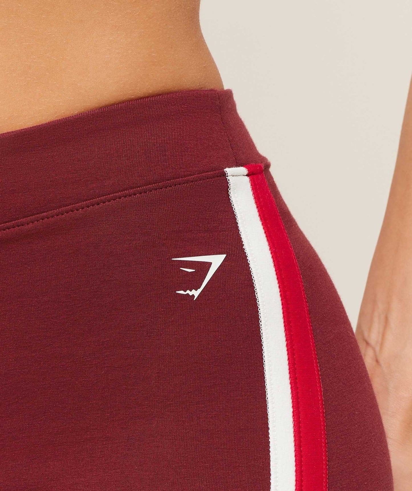 Gymshark Piping Wide Leg Pants - Sets Red/Carmine Red/Soft White