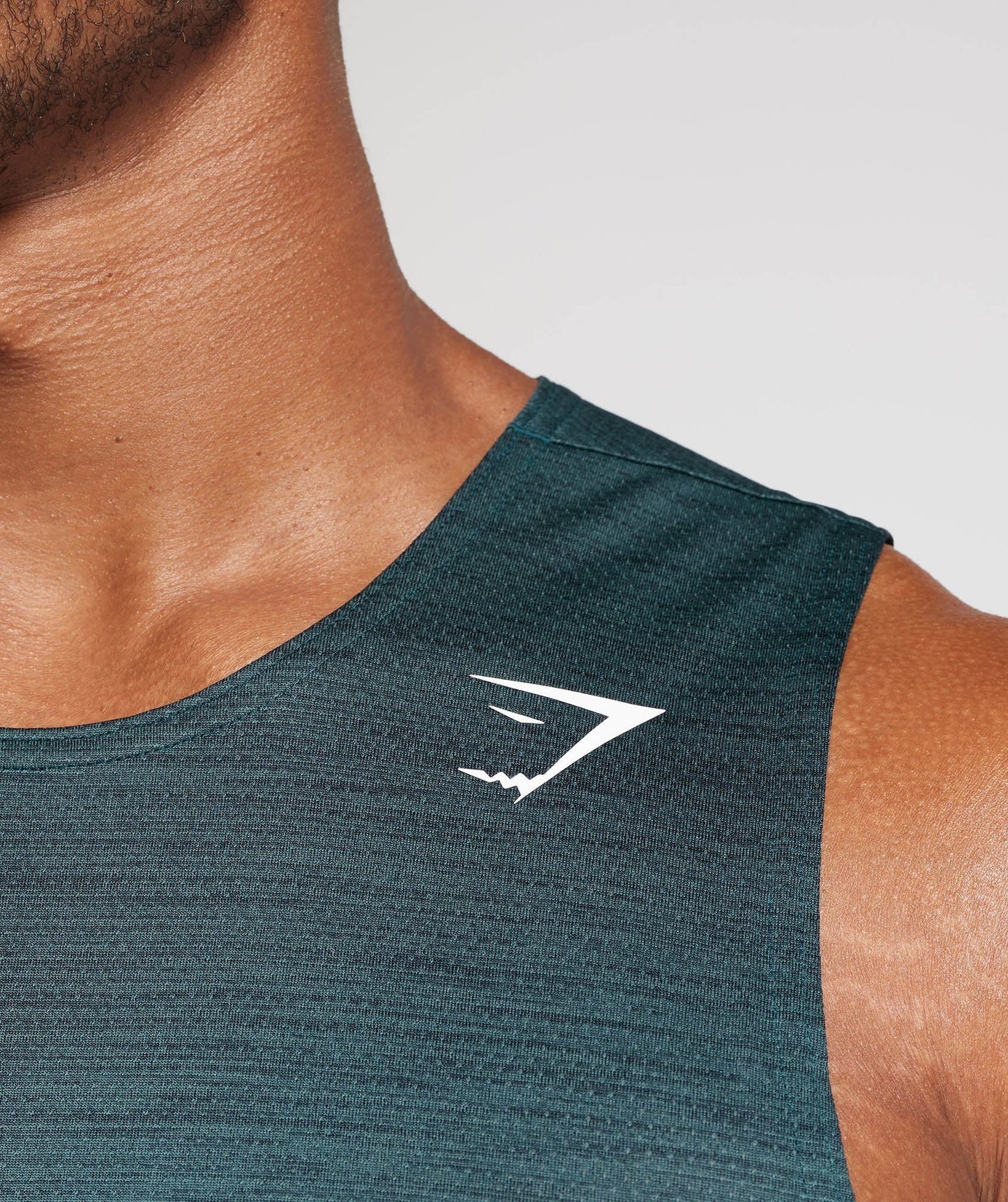 Gymshark Arrival Marl Tank - Navy/Smokey Teal Marl