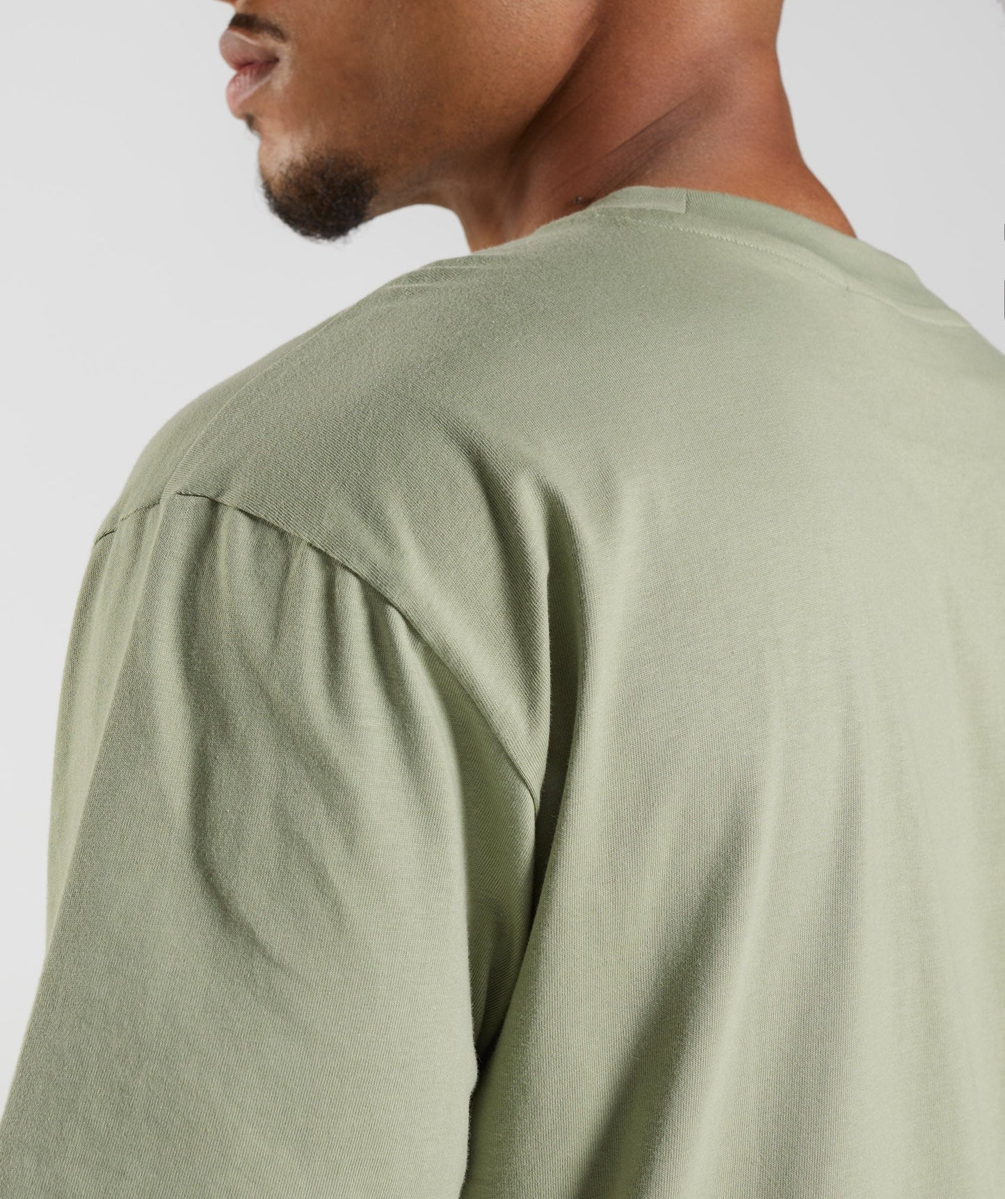 Gymshark Rest Day Sweats T-Shirt - Sage Green