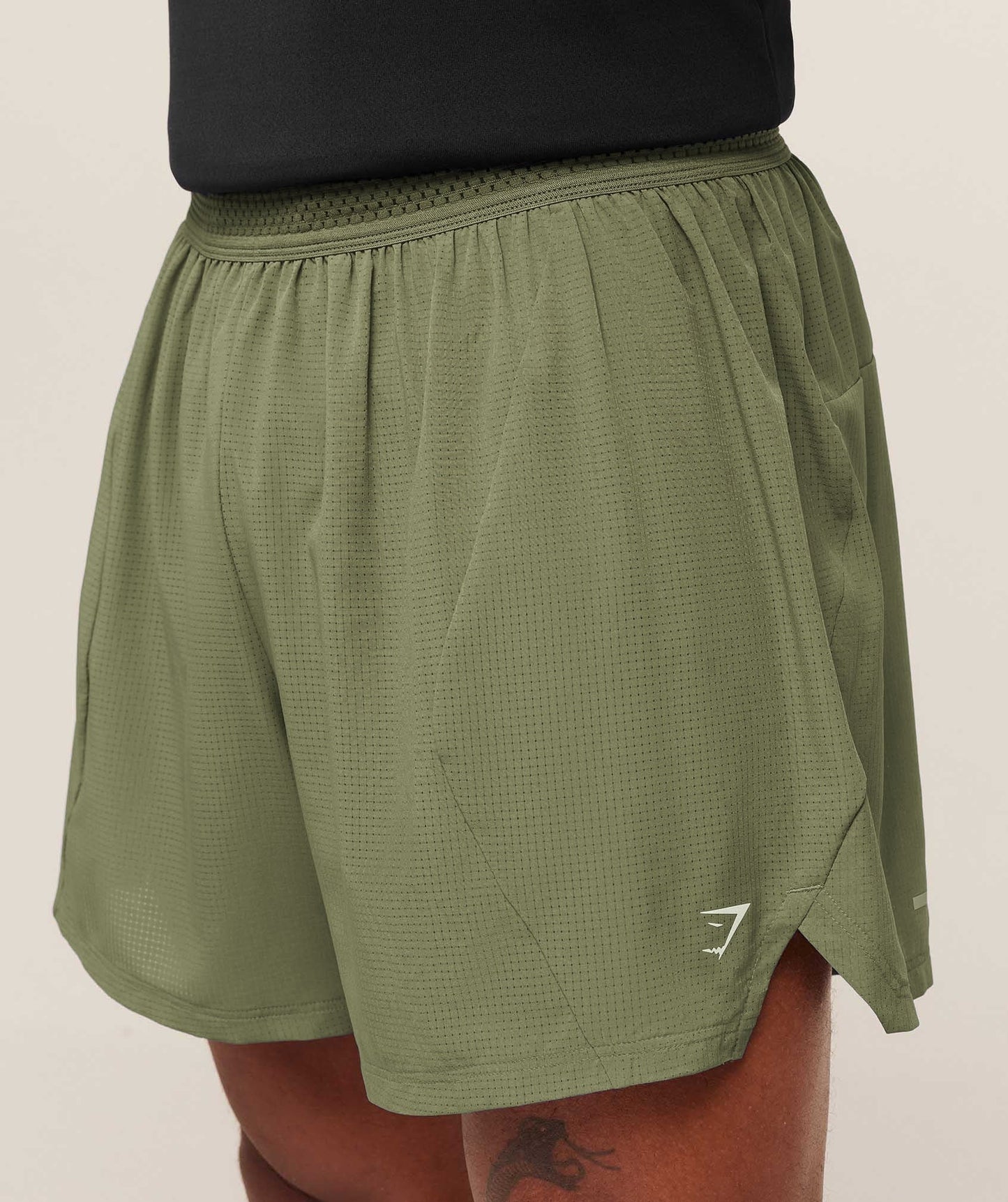 Gymshark Running 5" Shorts - GS Grounded Green