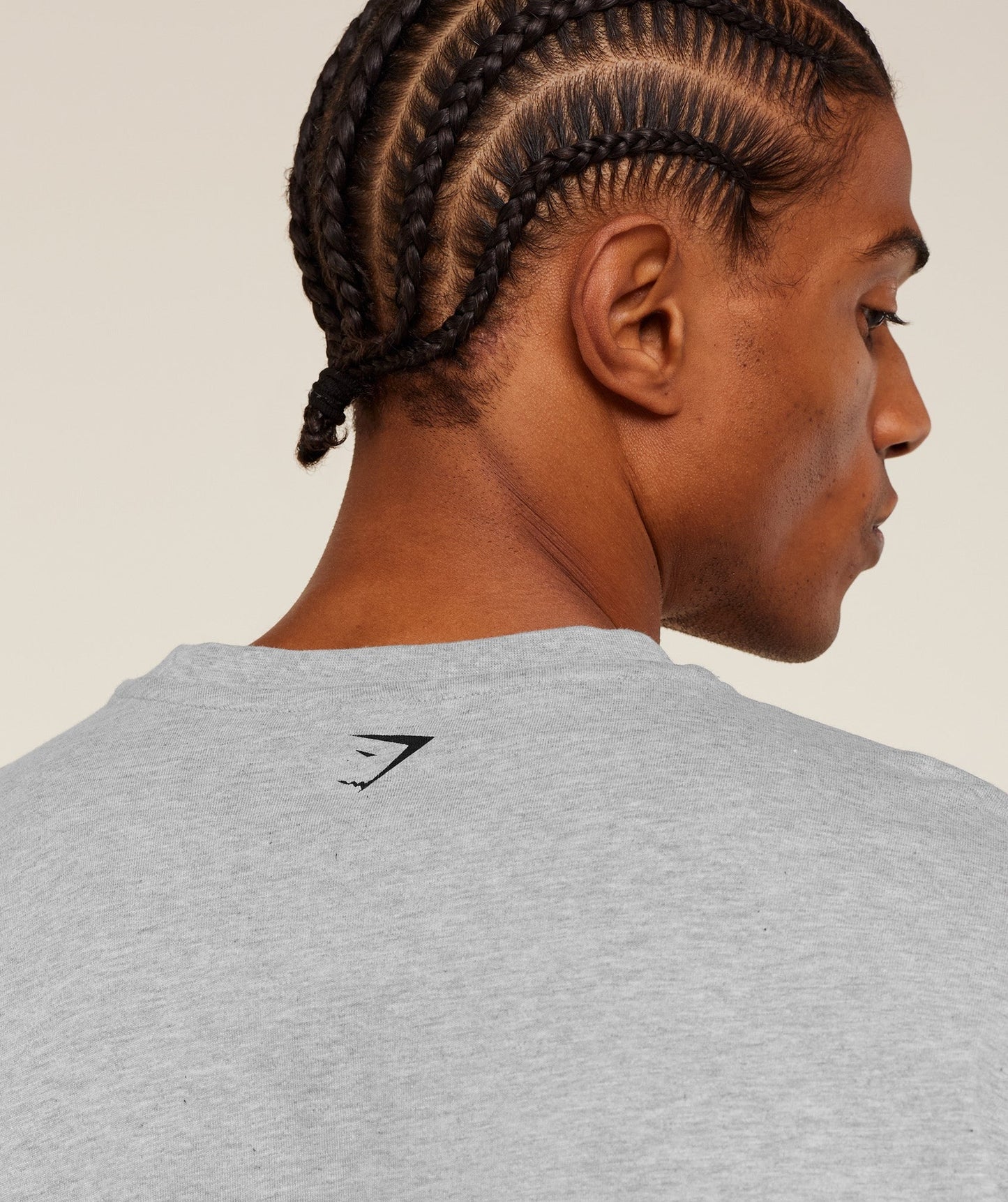 Gymshark 12 Graphic T-Shirt - Light Grey Core Marl