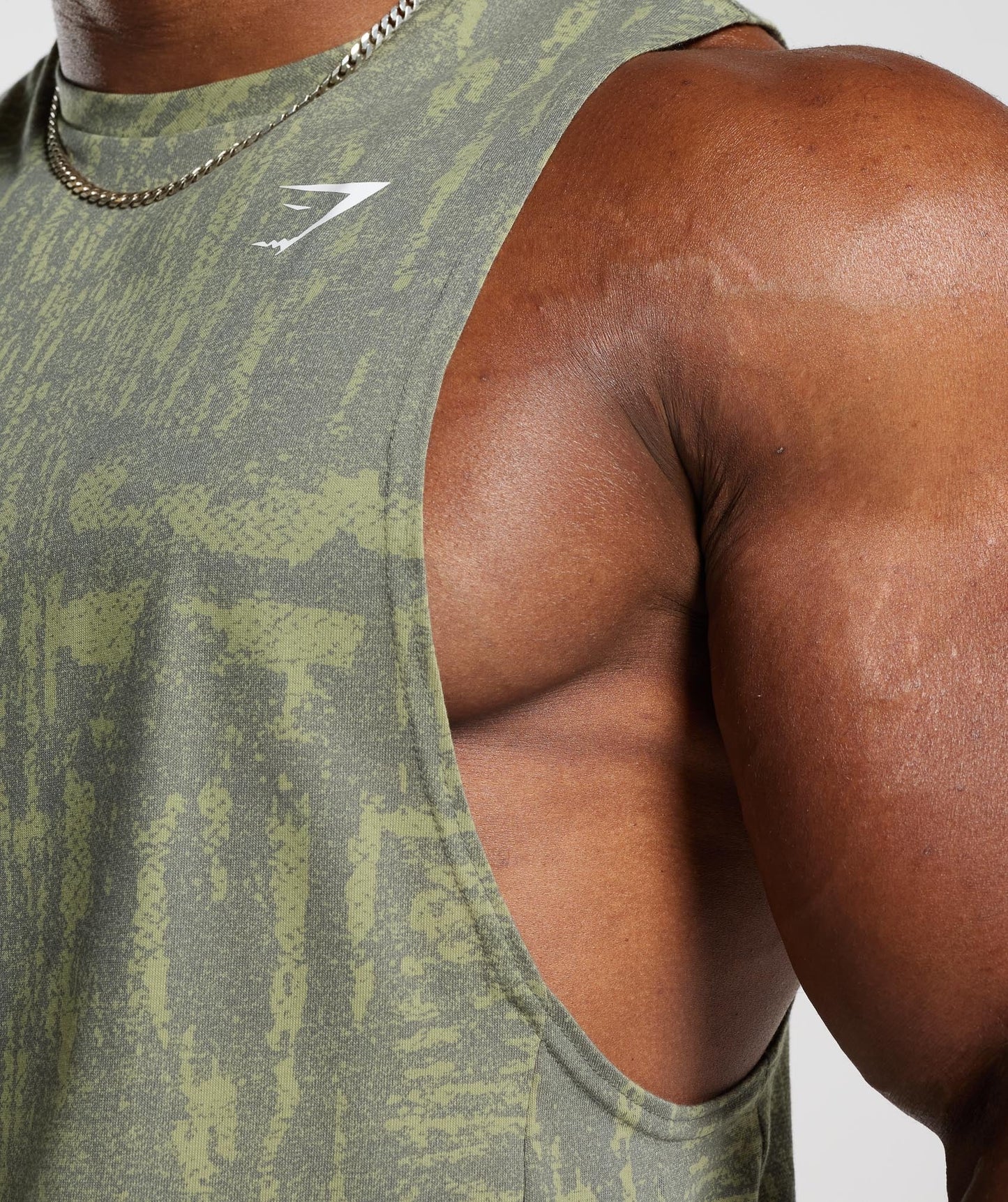 Gymshark React Drop Arm Tank - Dusk Green