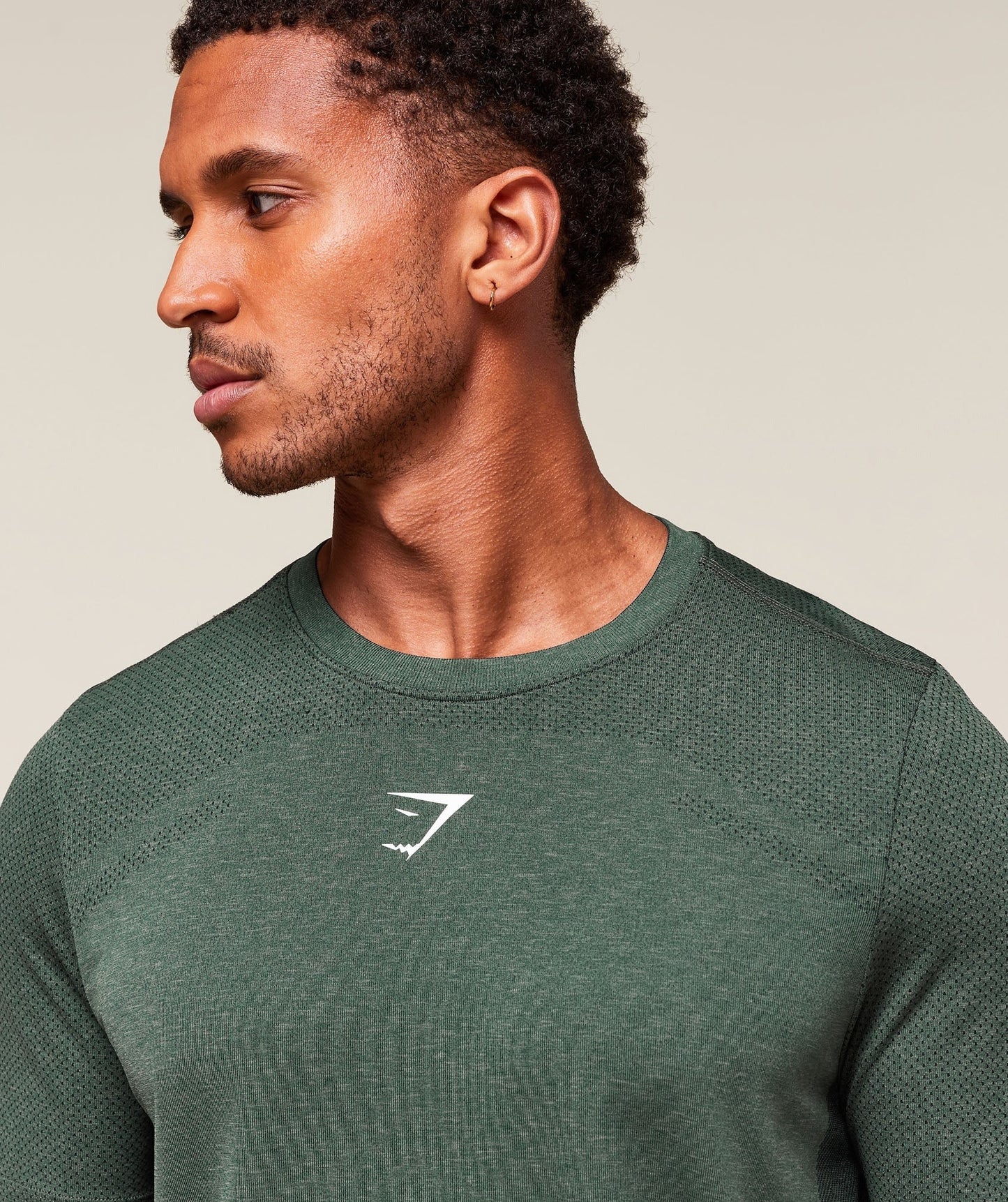 Gymshark Lightweight Seamless T-Shirt - Chalk Green/Base Green