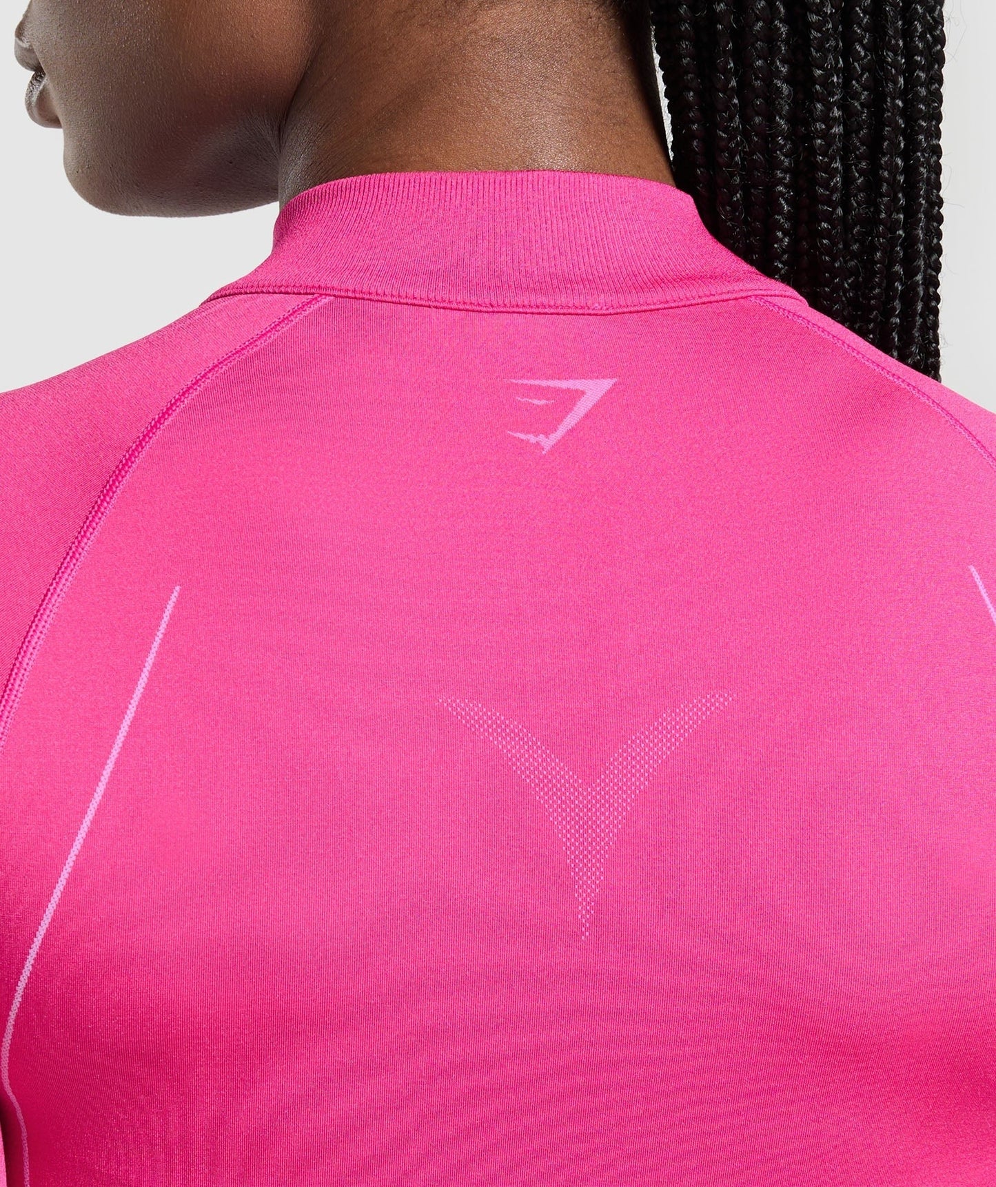 Gymshark Apex Seamless 1/4 Zip Pullover - Valley Pink/Sour Pink