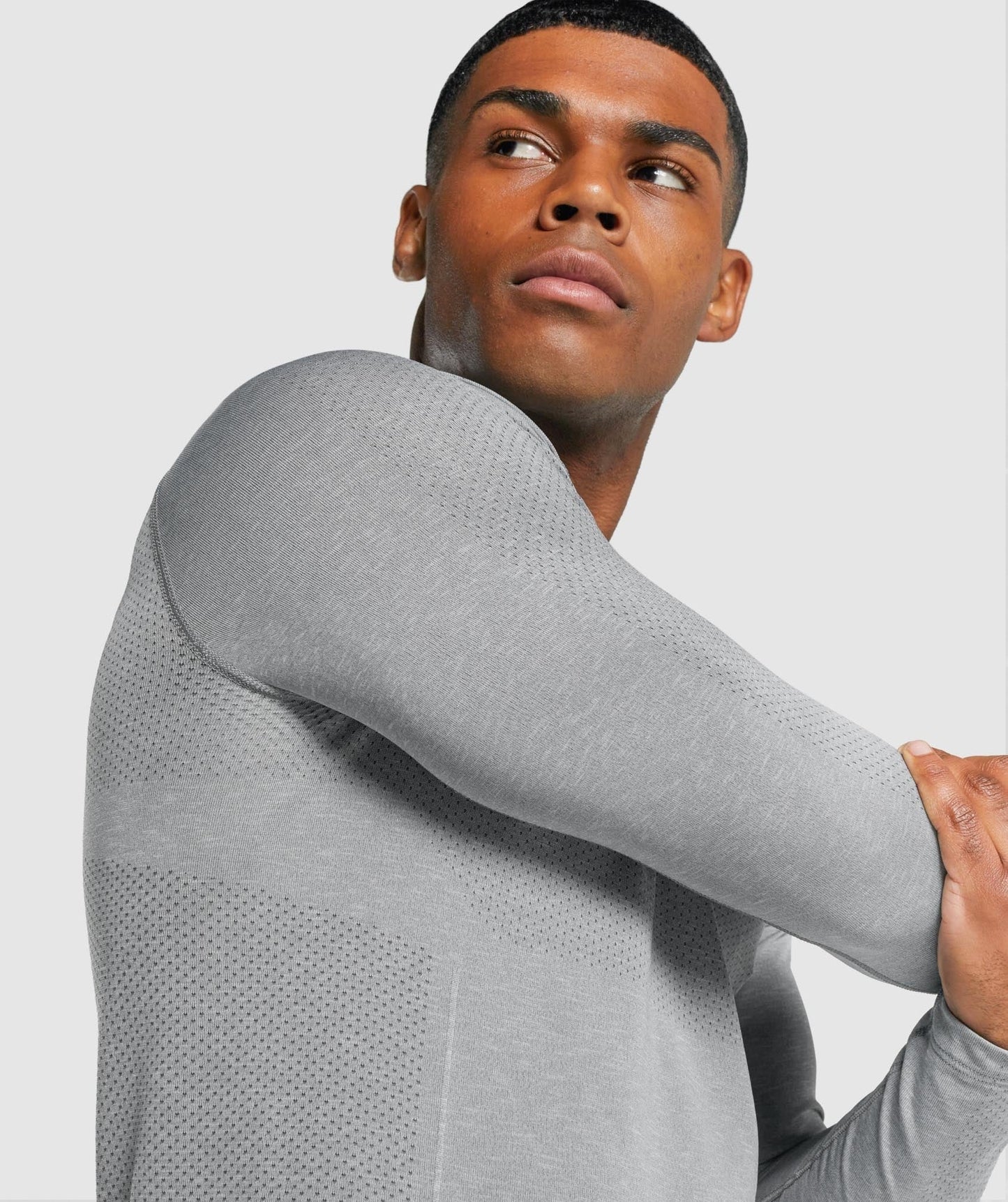 Gymshark Vital Light Long Sleeve T-Shirt - Charcoal Marl