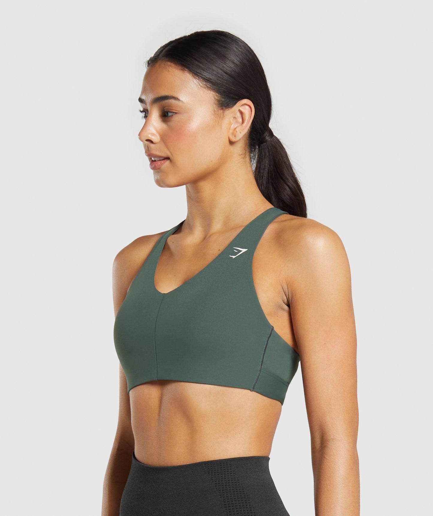 Gymshark Strappy Back Medium Support Sports Bra - Slate Teal
