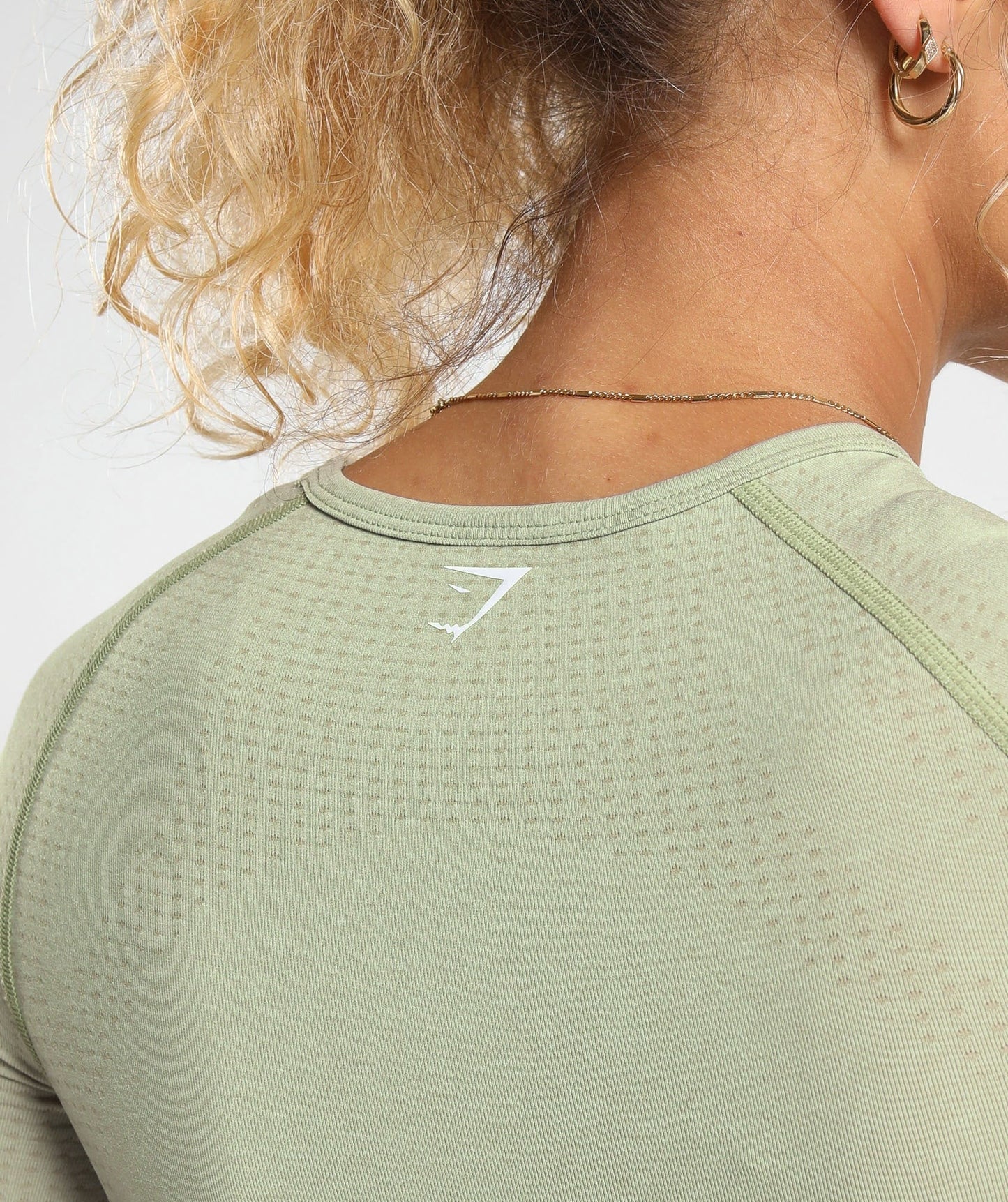 Gymshark Vital Crop Top - Light Sage Green Marl
