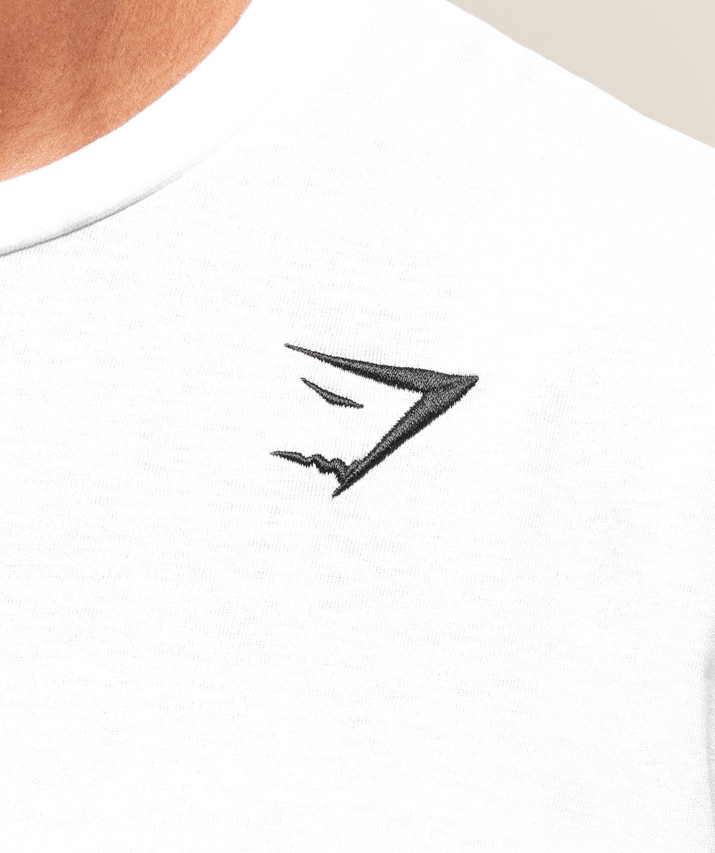 Gymshark Crest T-Shirt (Tall) - White