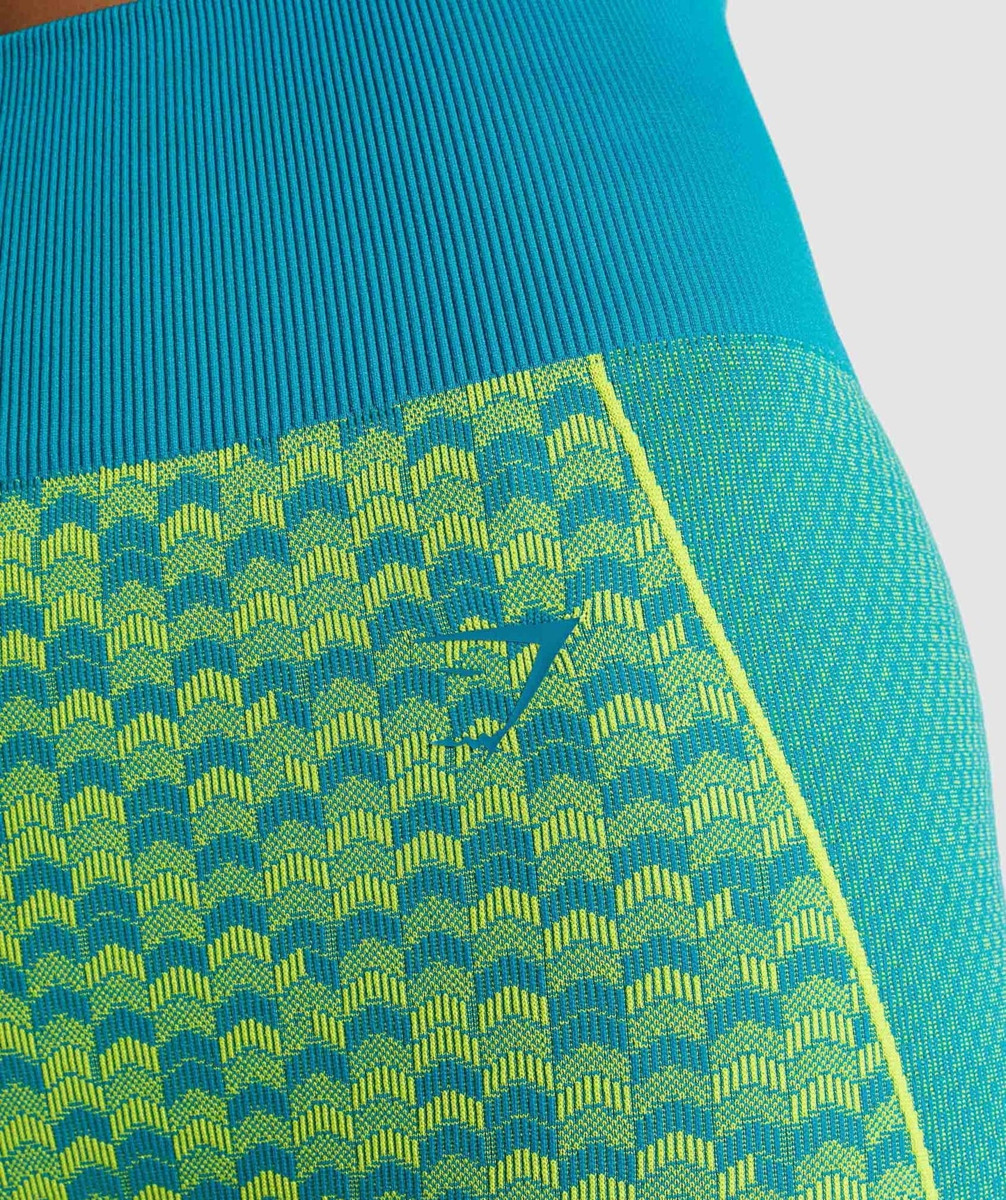 Gymshark WTFlex Seamless High Waisted Leggings - Chevron | Blue
