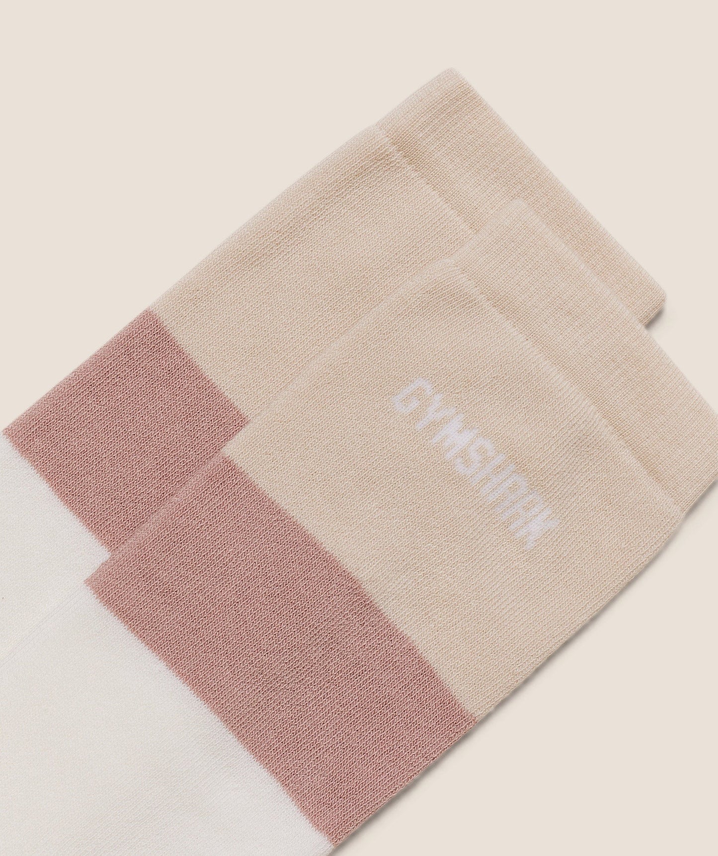 Gymshark Slouch Socks - GS Soft White