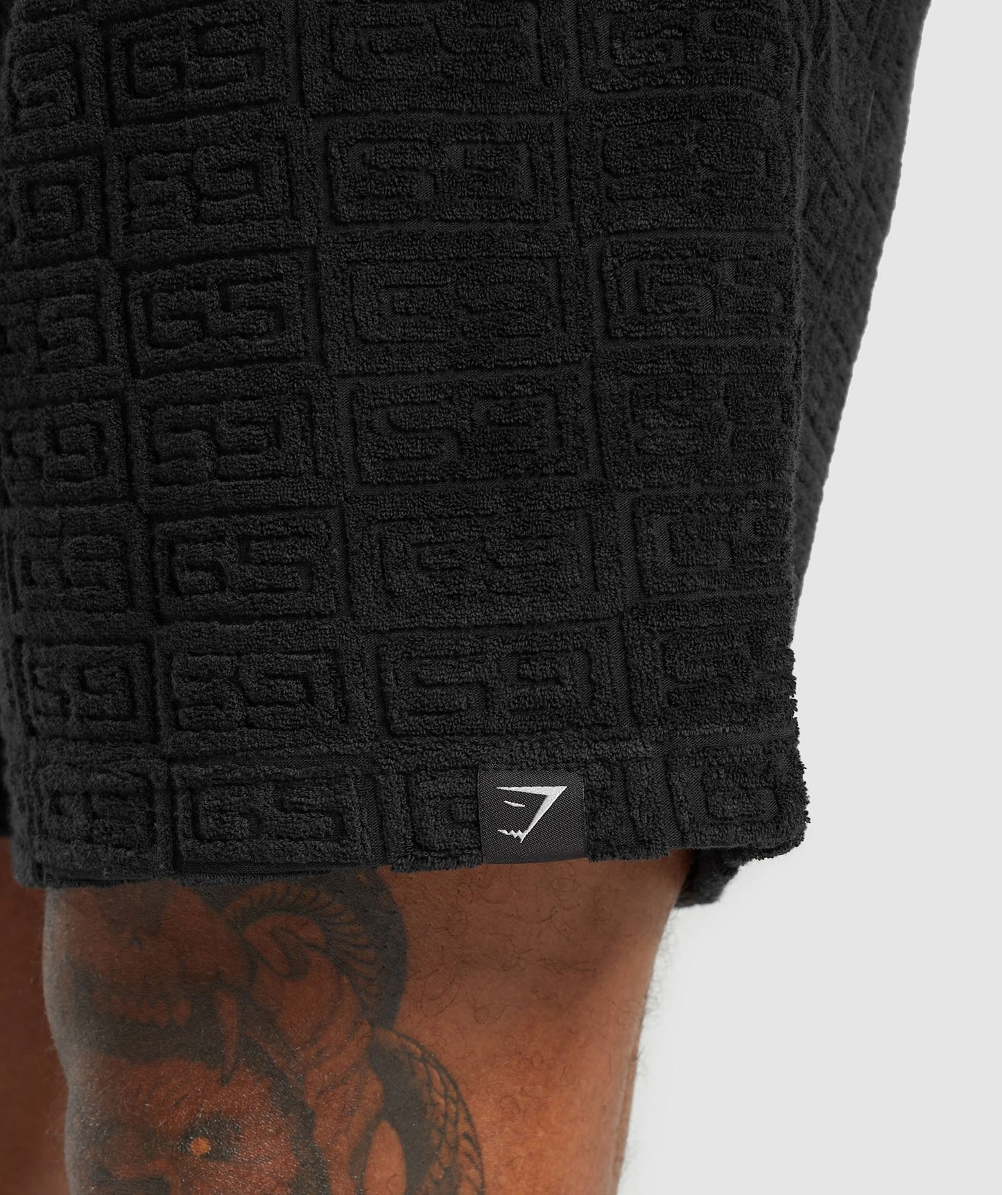 Gymshark Towelling 7" Shorts - Black