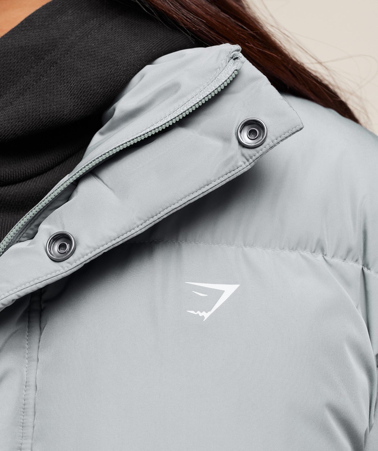 Gymshark Puffer Jacket - Denim Grey