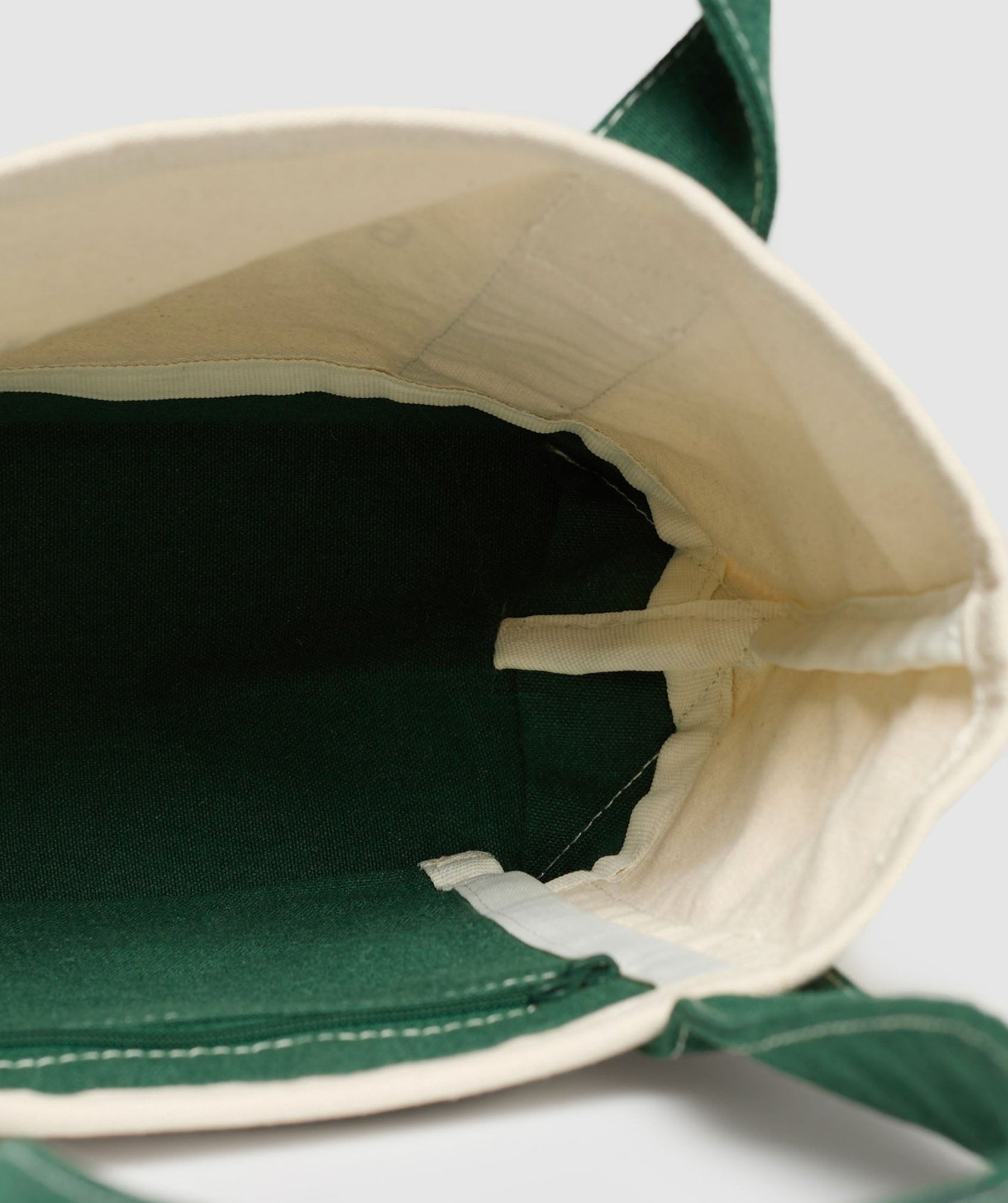 Gymshark Collegiate Mini Tote - Oat White/Classic Green