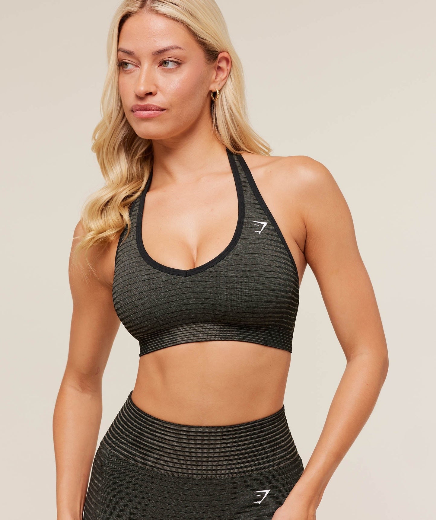 Gymshark Sport Seamless Sports Bra - Camo Brown/Black