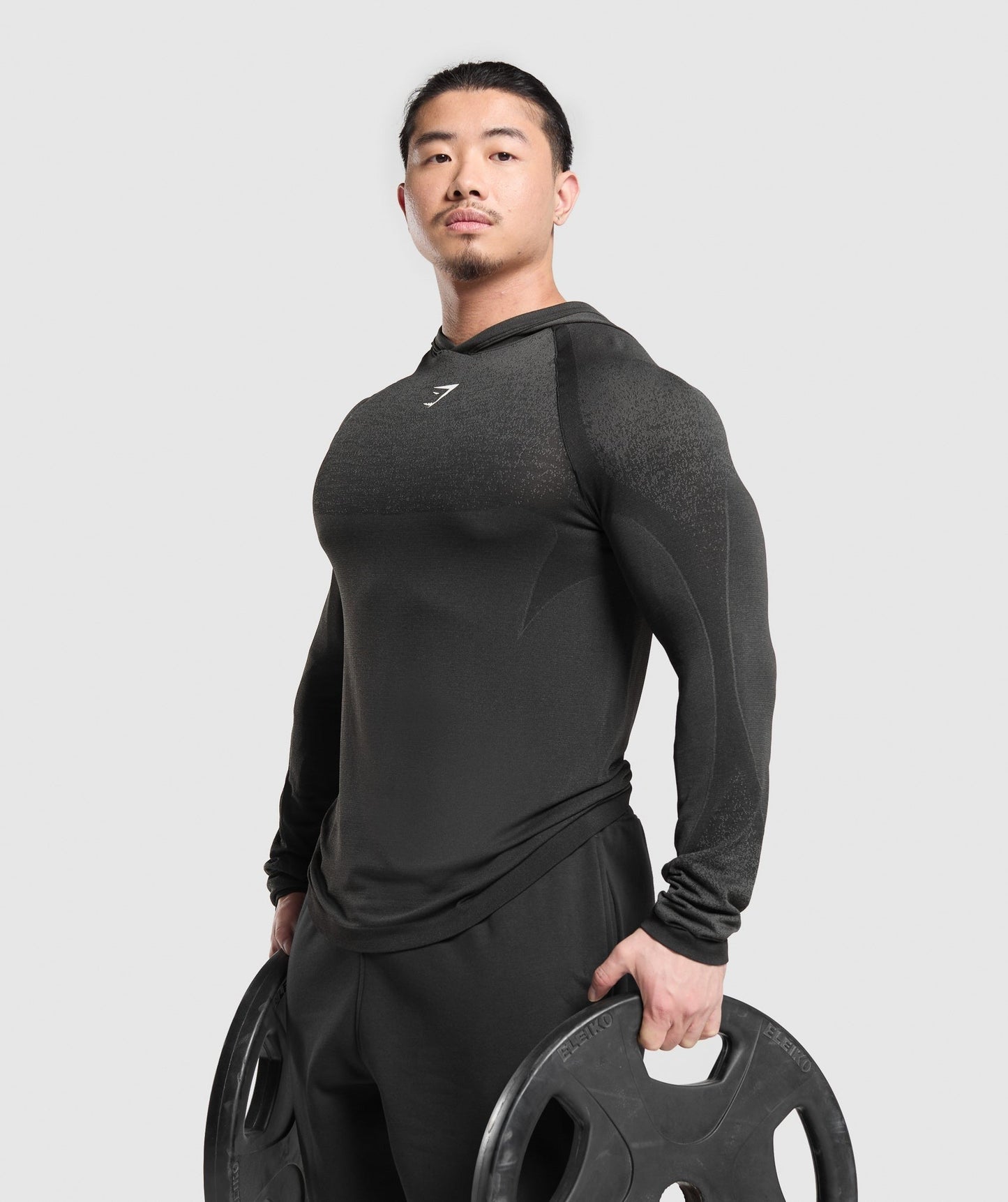 Gymshark Shadow Seamless Hoodie - Black