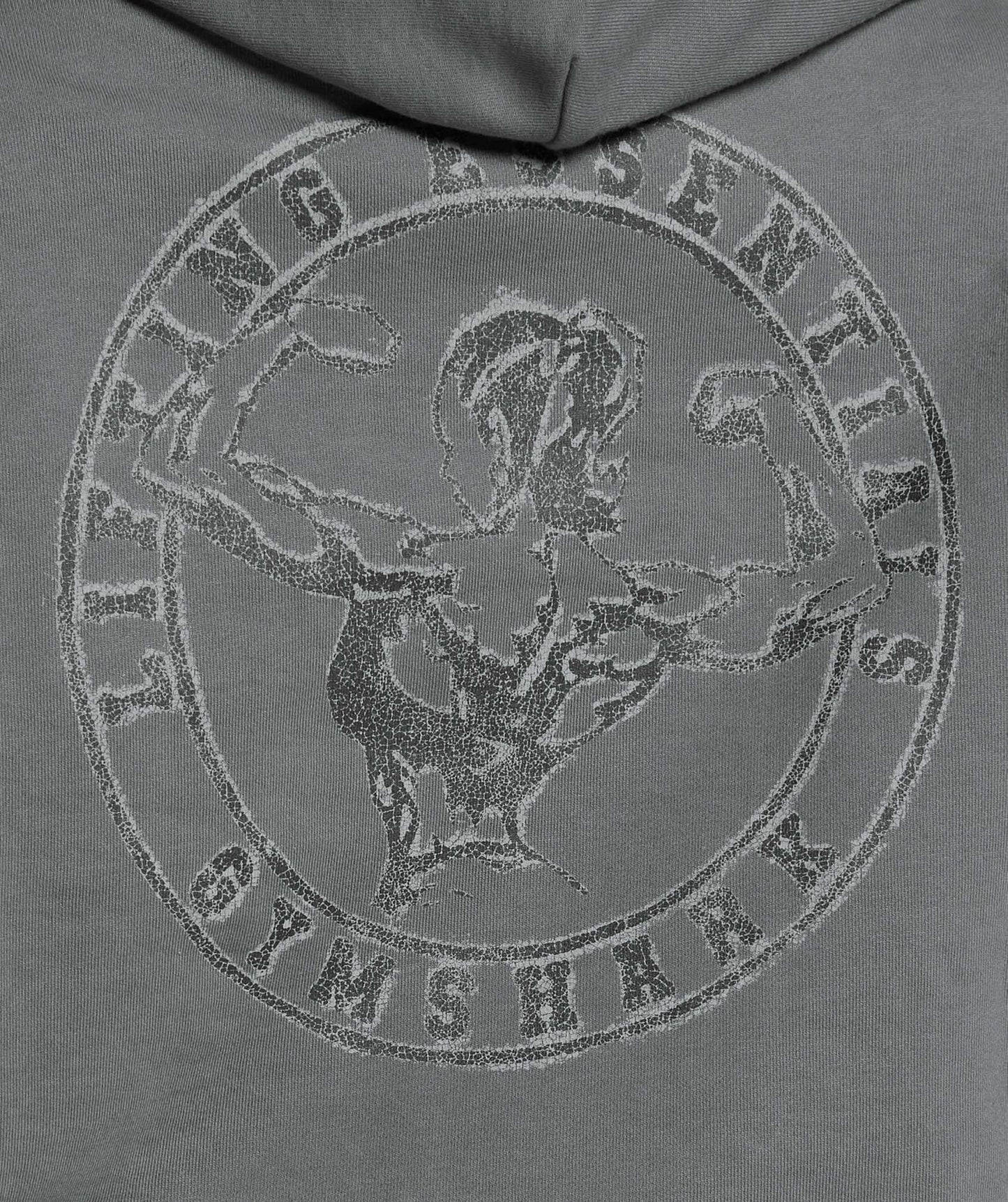 Gymshark Back Gains Graphic Hoodie - Graphite Grey