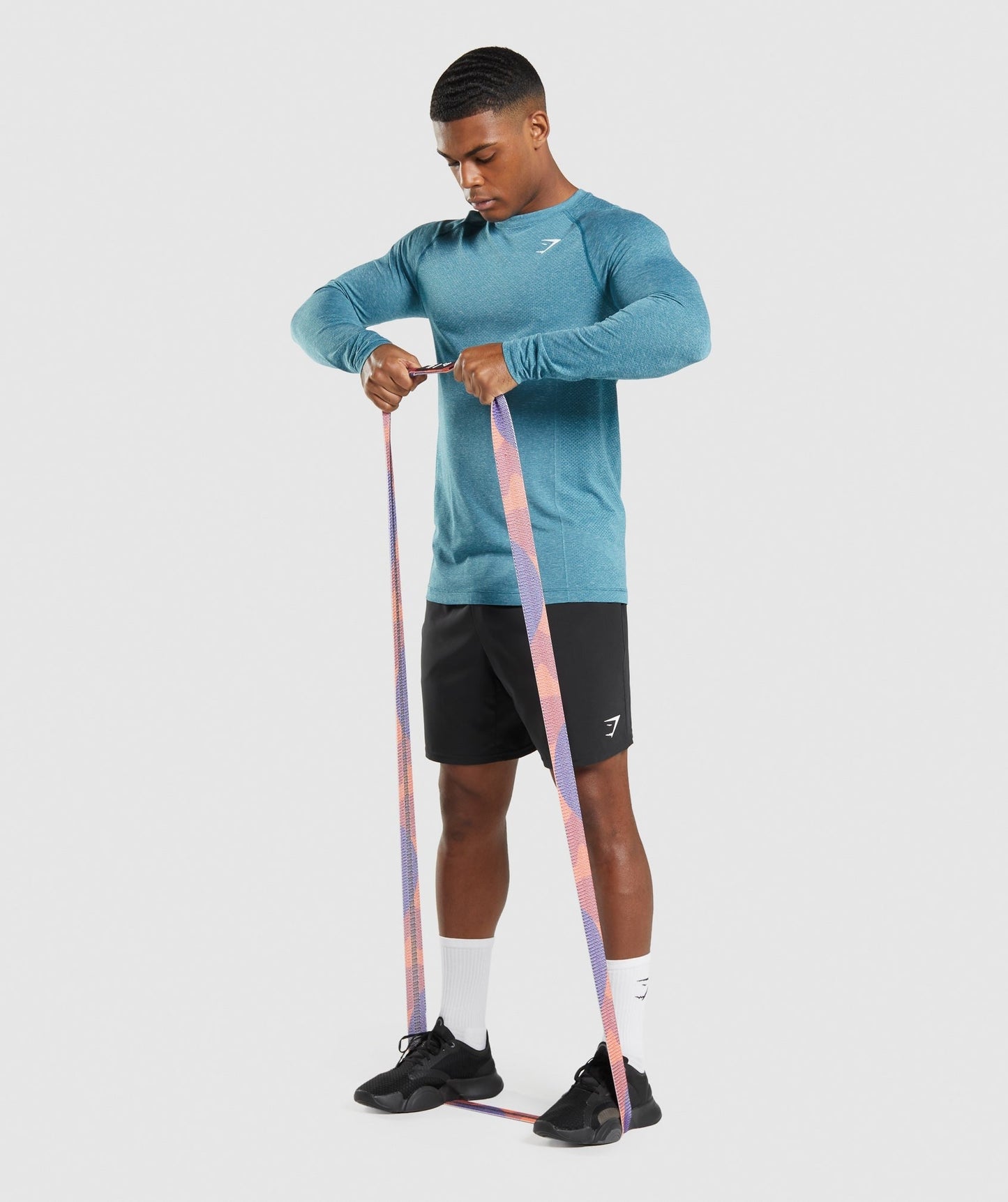 Gymshark Vital Light Long Sleeve T-Shirt - Tahoe Teal Marl