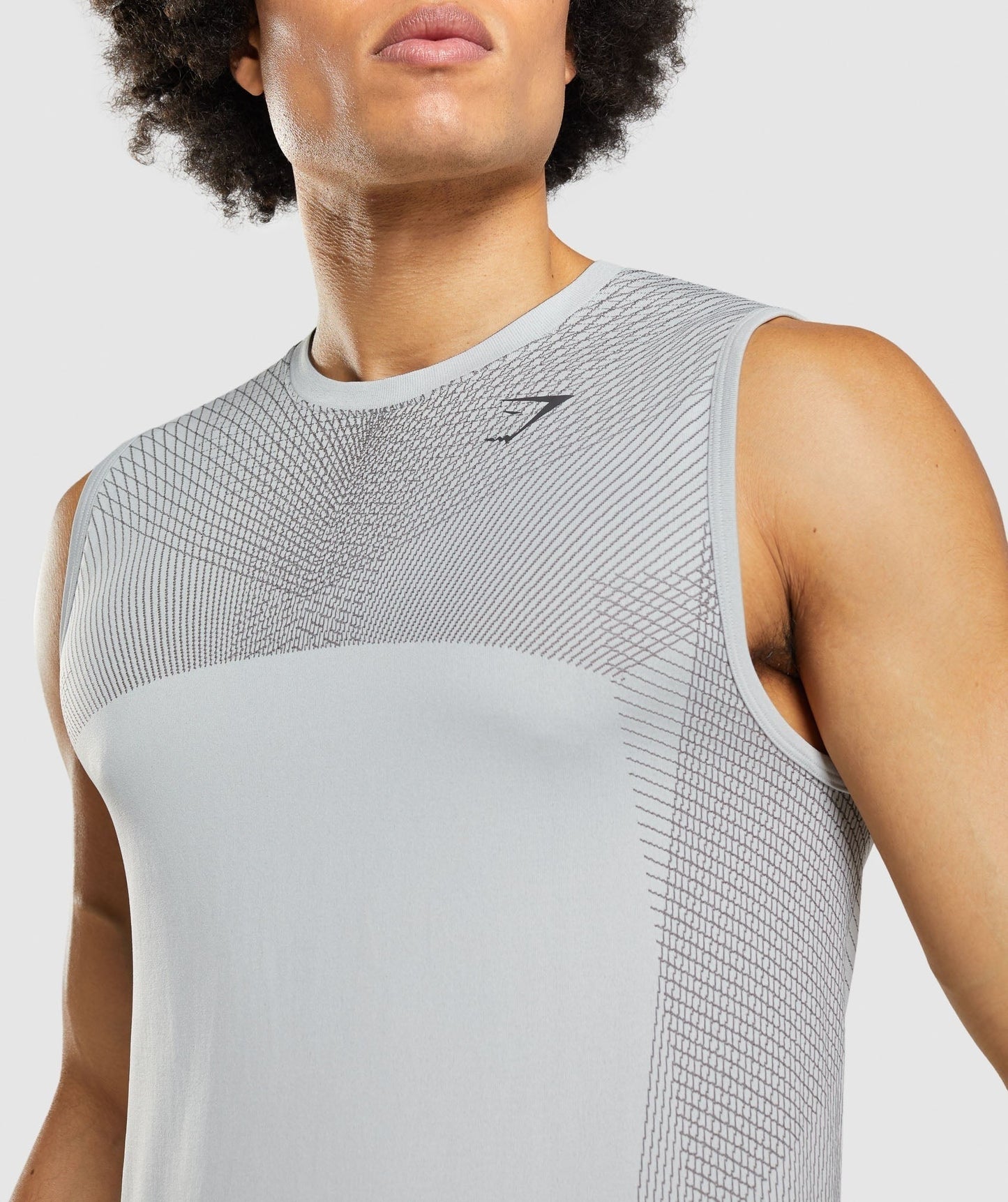 Gymshark Apex Seamless Tank - Light Grey/Onyx Grey
