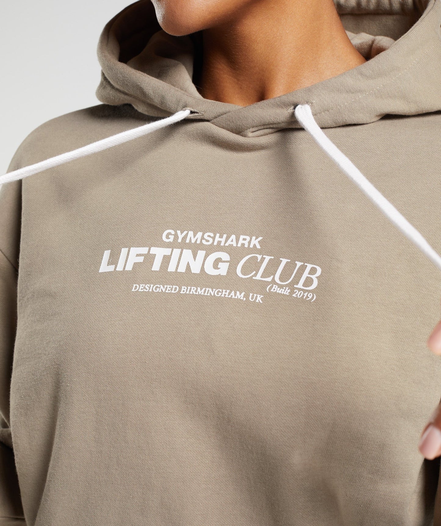 Gymshark Social Club Oversized Hoodie - Cement Brown
