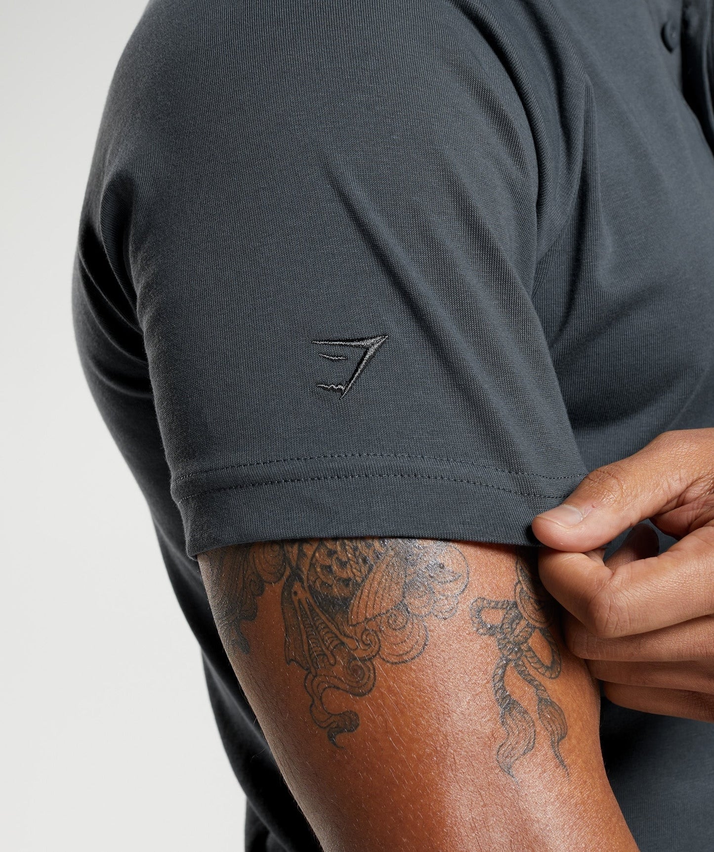 Gymshark Rest Day Commute Polo Shirt - Cosmic Grey