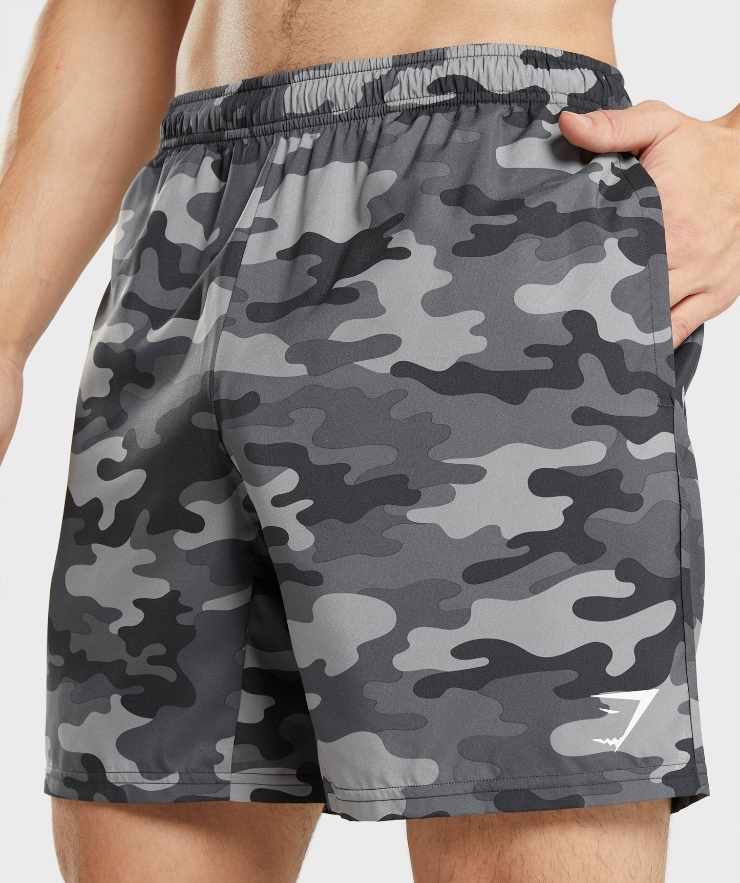 Gymshark Arrival 7" Shorts - Grey Print