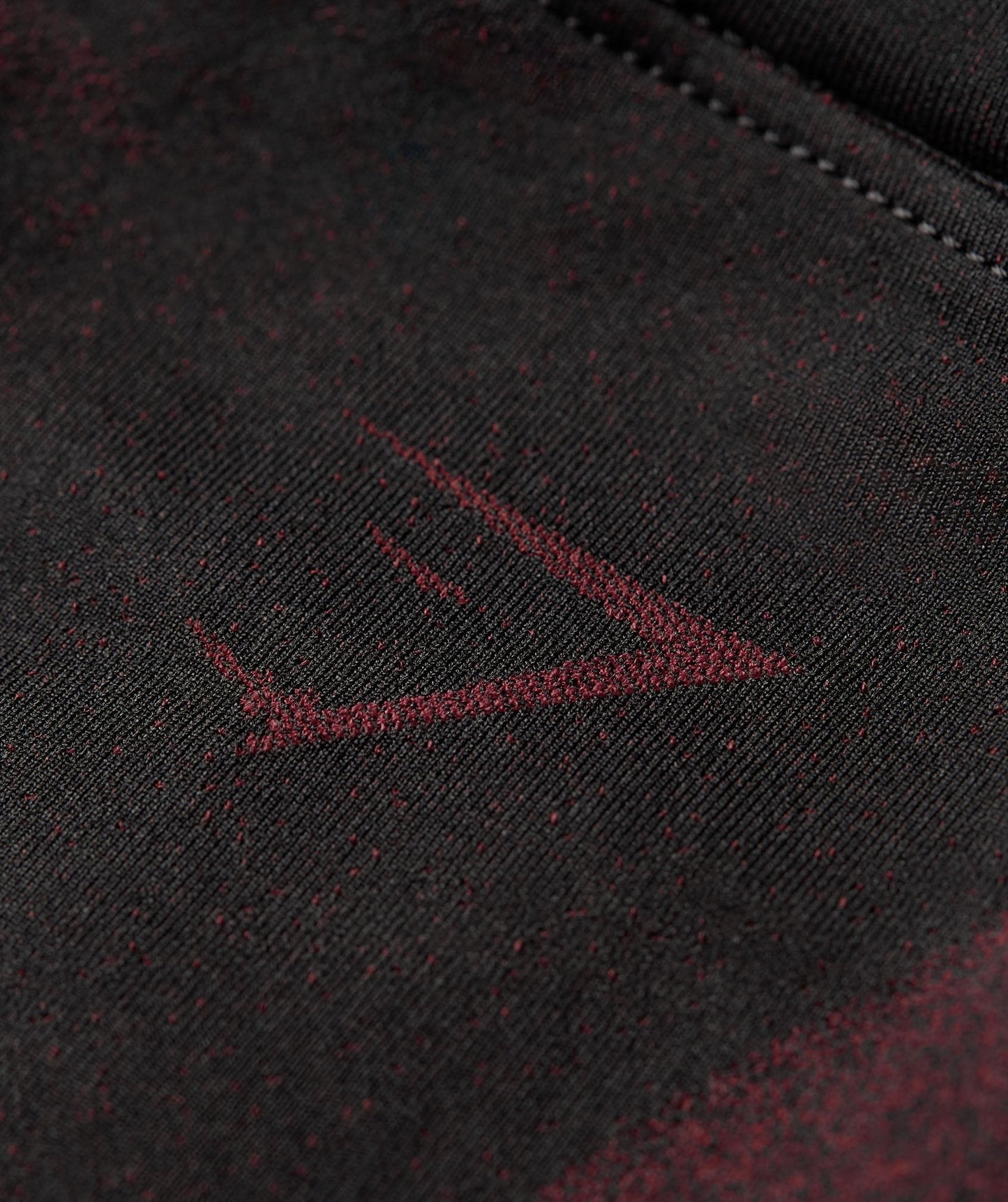 Gymshark Storm Seamless Short Sleeve Top - Black/Rich Maroon