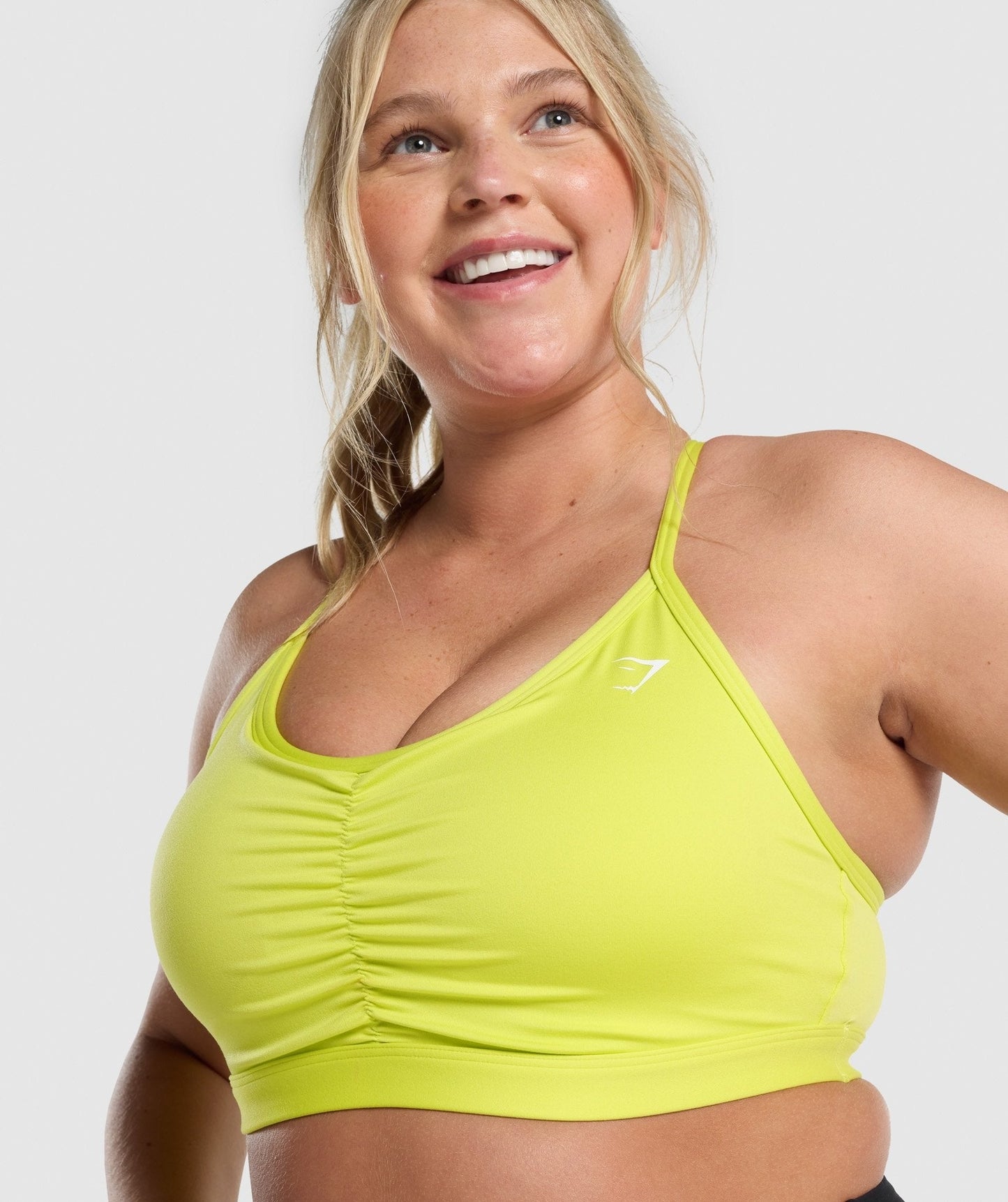 Gymshark Ruched Sports Bra - Yellow