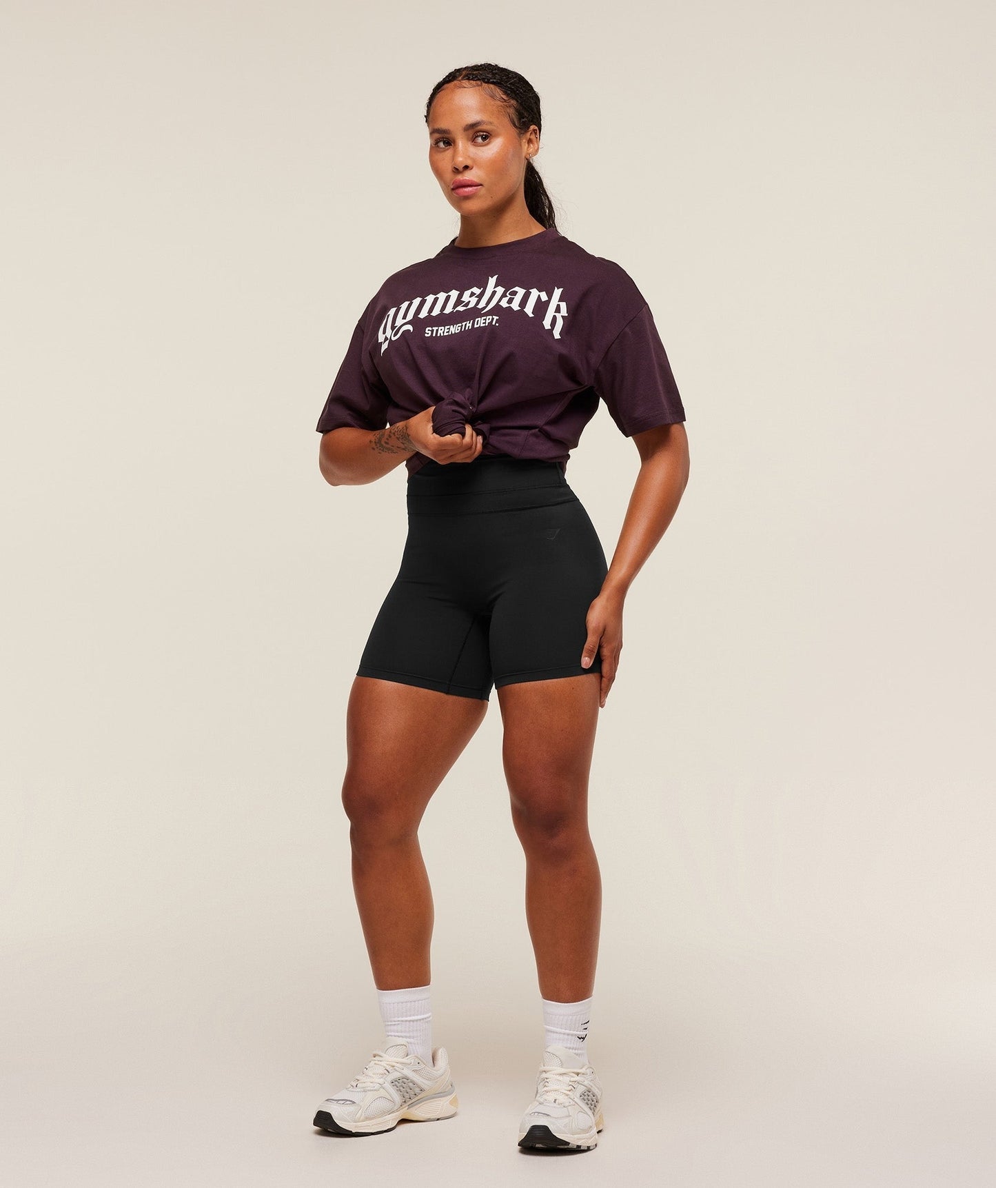 Gymshark Strength Department Oversized T-Shirt - Cherry Purple