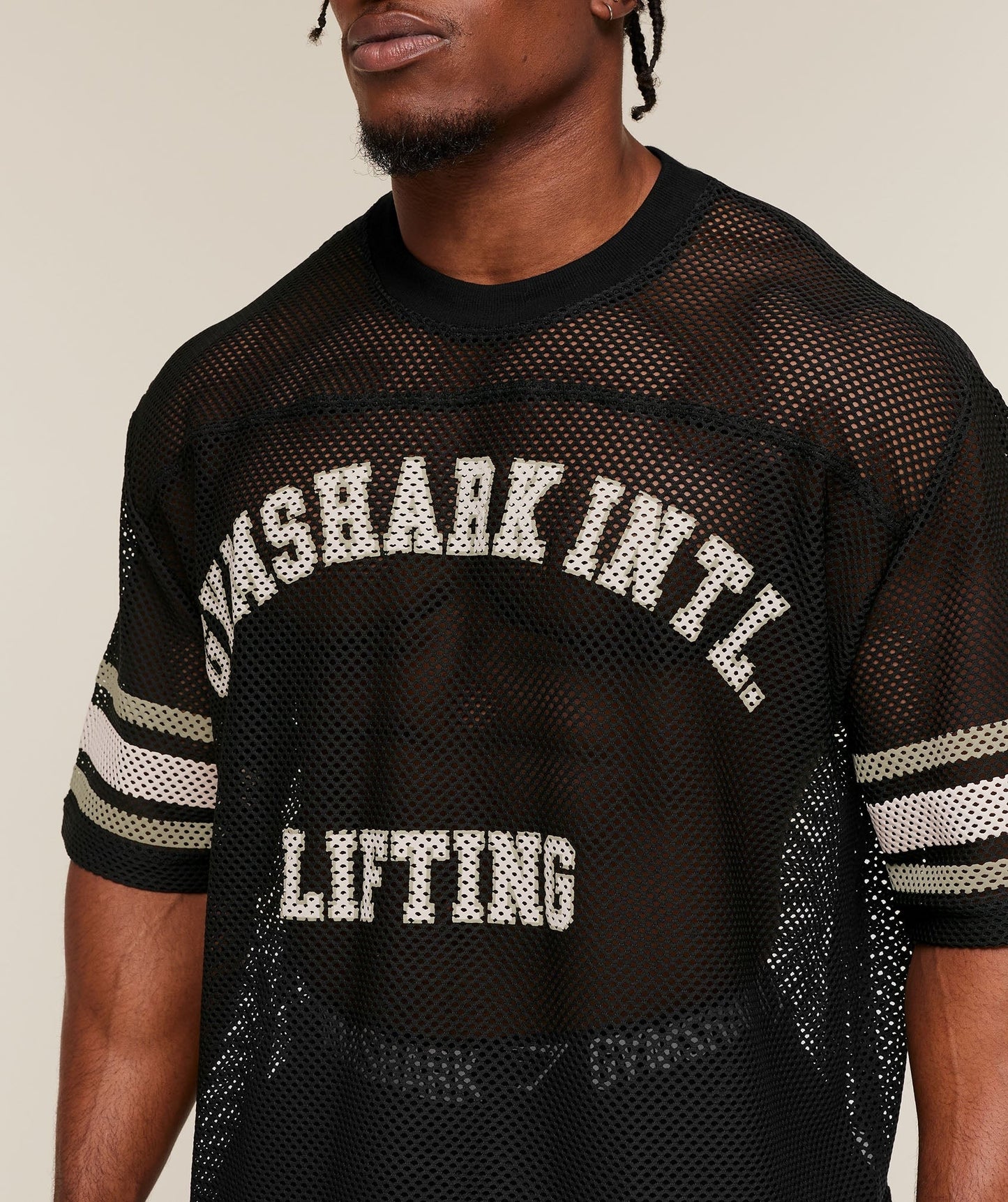 Gymshark Collective Mesh Contrast Jersey - Black