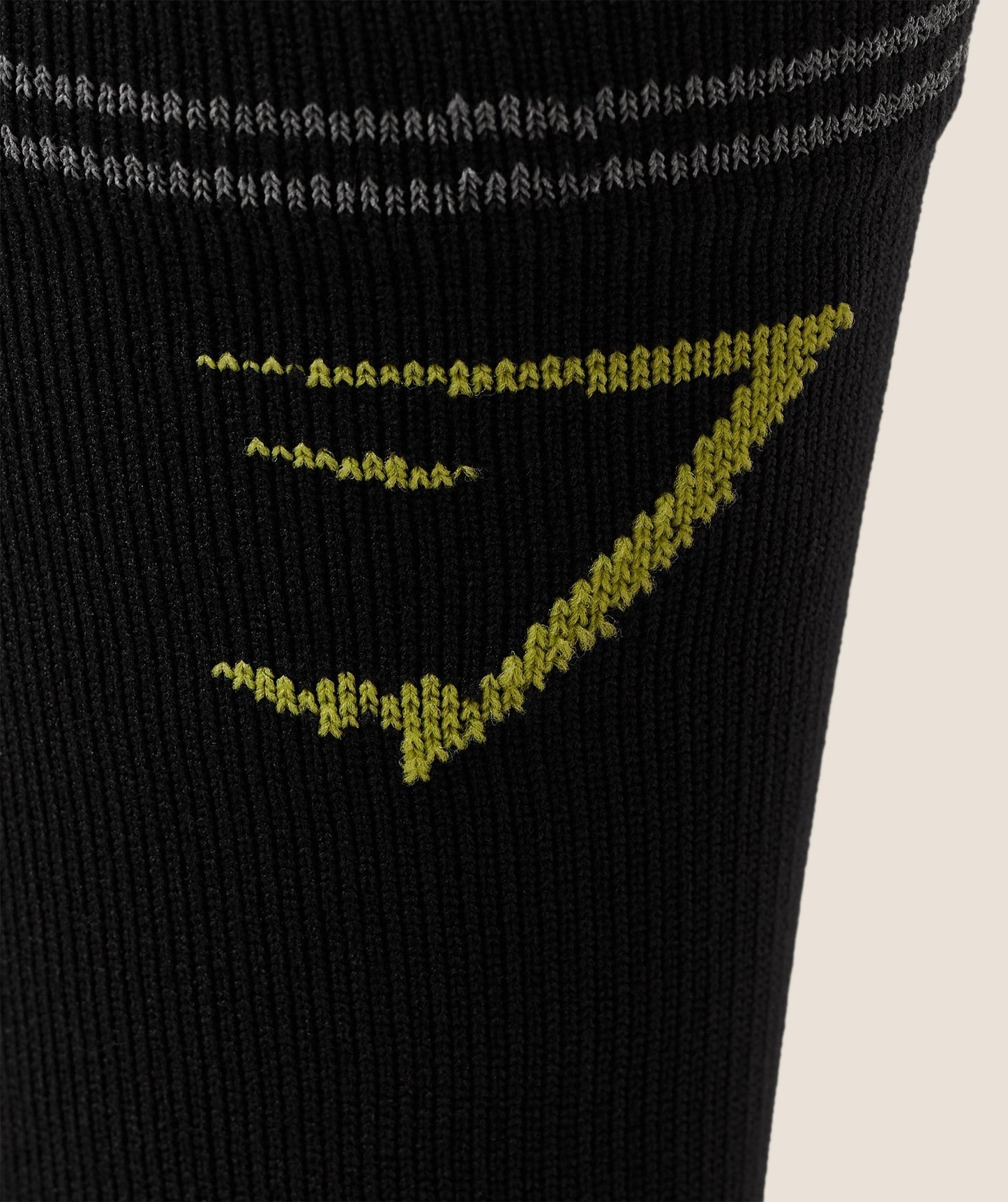 Gymshark Graphic Single Pack Crew Running Sock - Black