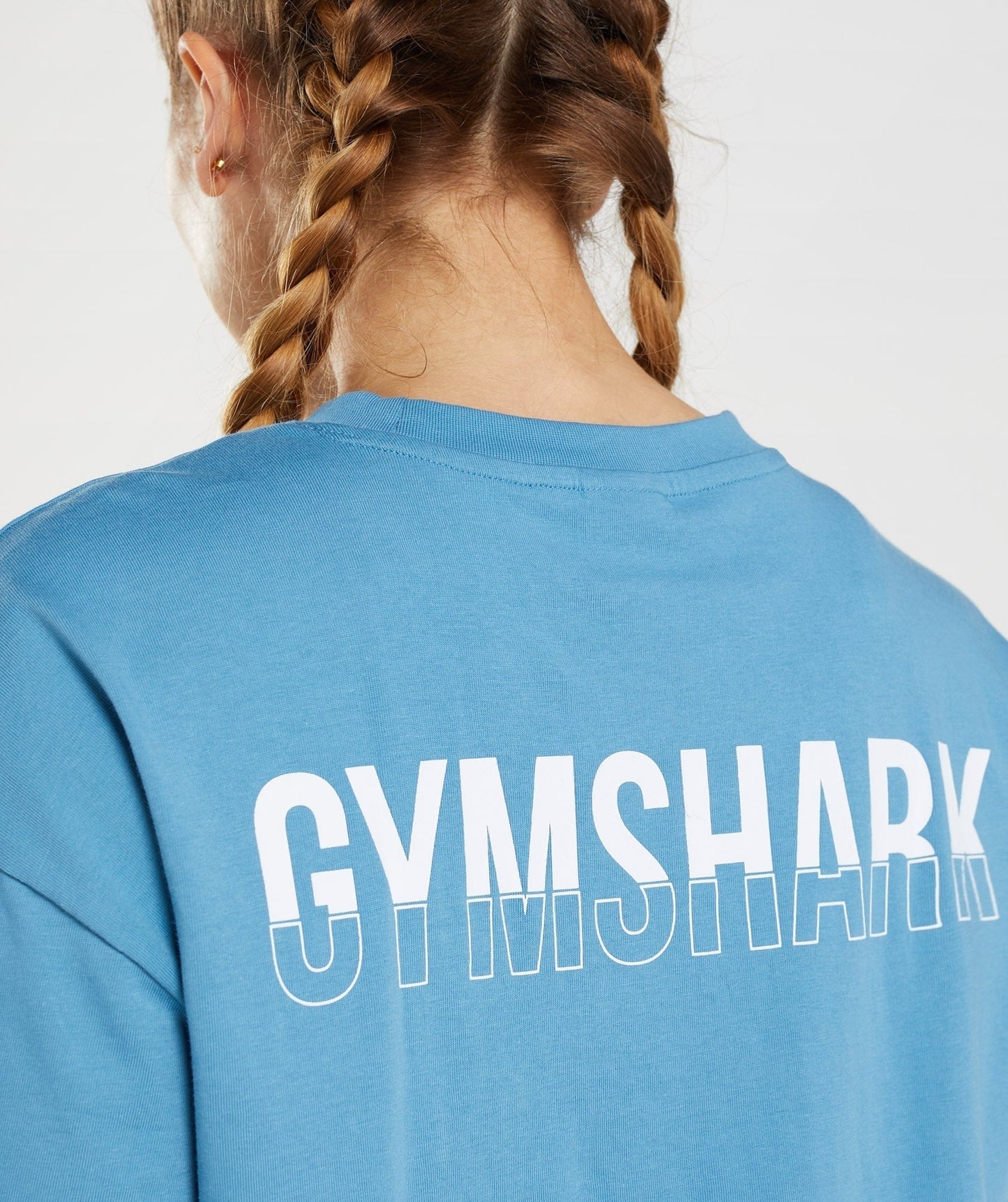 Gymshark Fraction Oversized T-Shirt - Coastal Blue